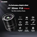7artisans AF 35mm F1.8 Auto Focus Camera Lens,Full Frame,Lightweight Wide Angle for Portraiture/Travel/Street Photography/Humanistic Subjects/Video Creation (for Sony E Mount) gallery image