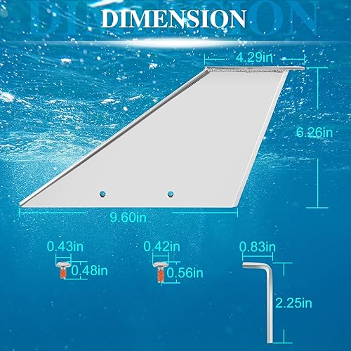 Miniatura 5 de 27061 Skeg Guard Fix Skeg Damaged Skeg Compatible con MercuryMariner 75, 90, 115 4 tiempos 2015-presente 150, 175 2 tiempos Optimax y Pro XS