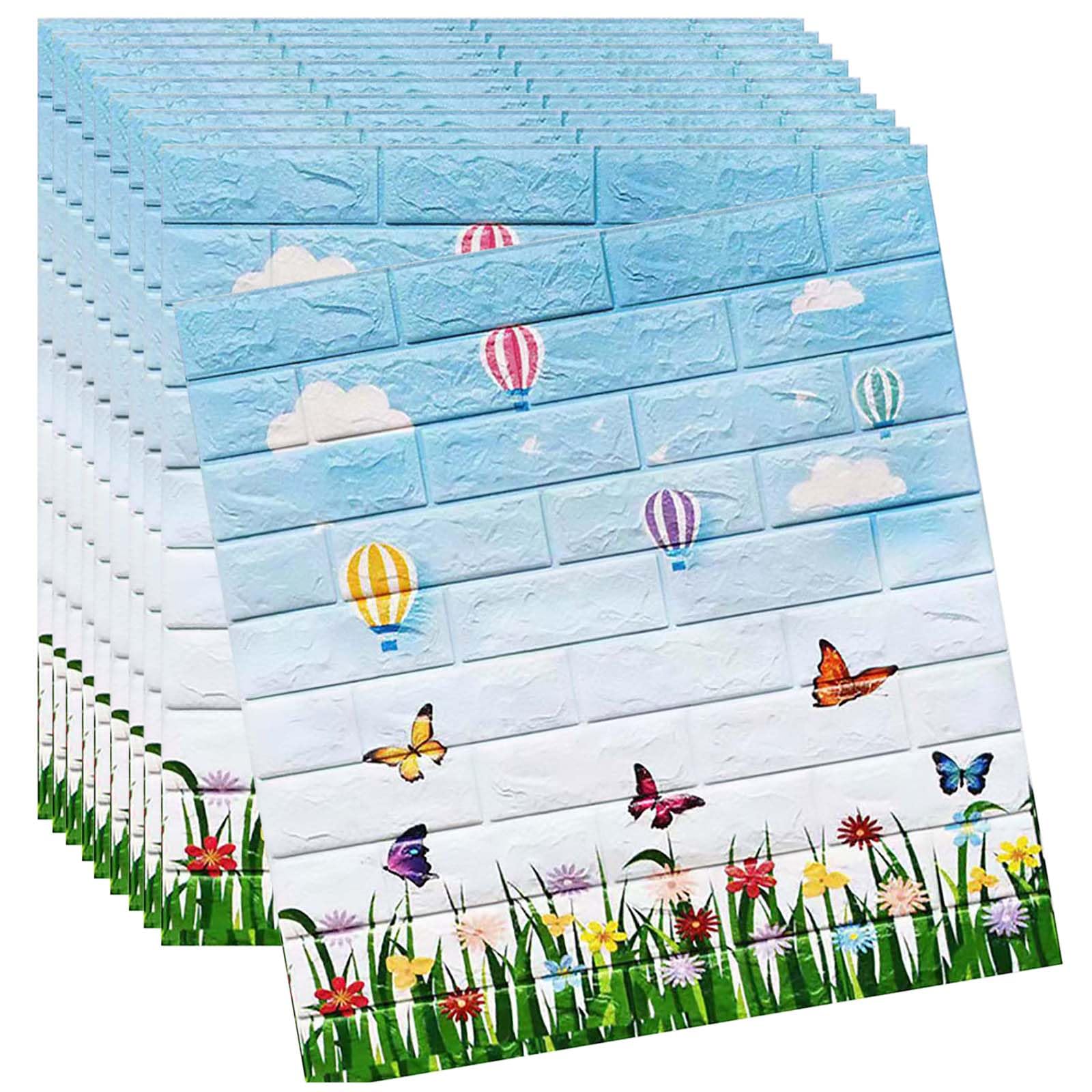 Papier peint en brique 3D pour créer une ambiance chaleureuse dans la chambre et le salon