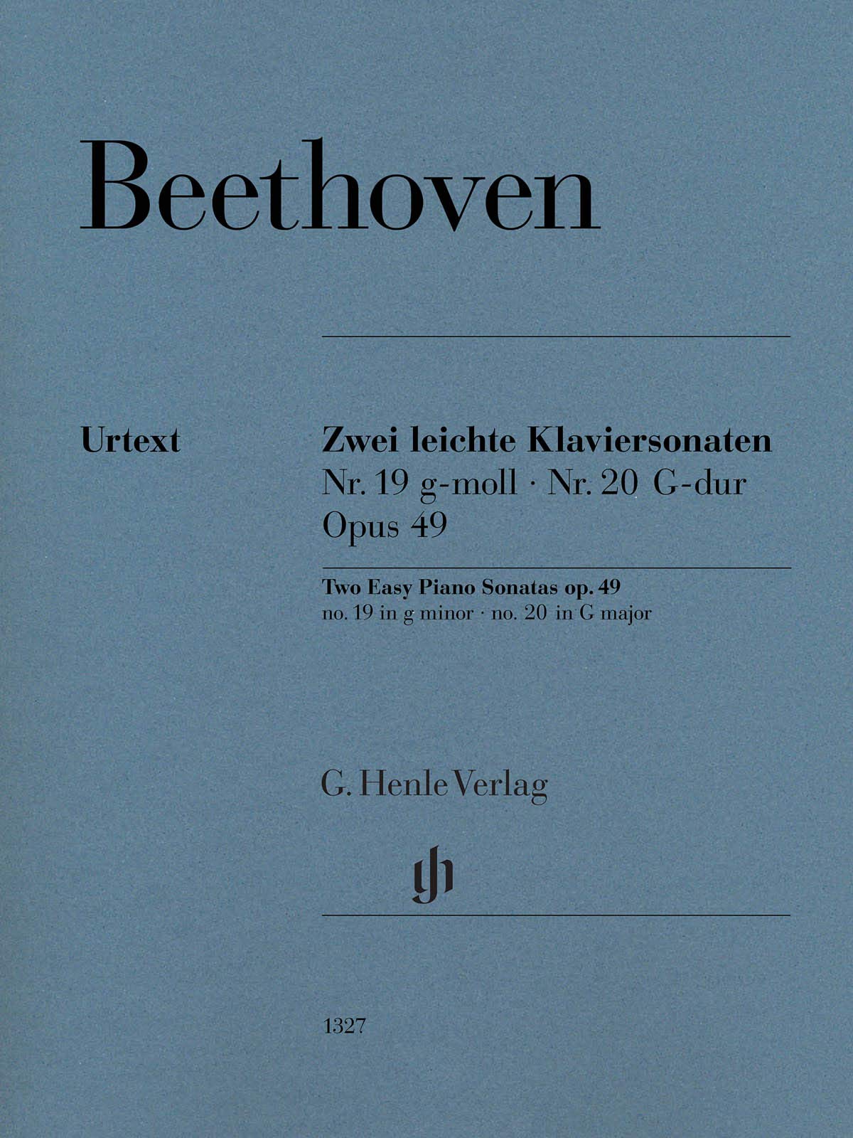 Two Easy Piano Sonatas no. 19 and no. 20 g minor and G major op. 49 no. 1 and no. 2: Instrumentation: Piano solo