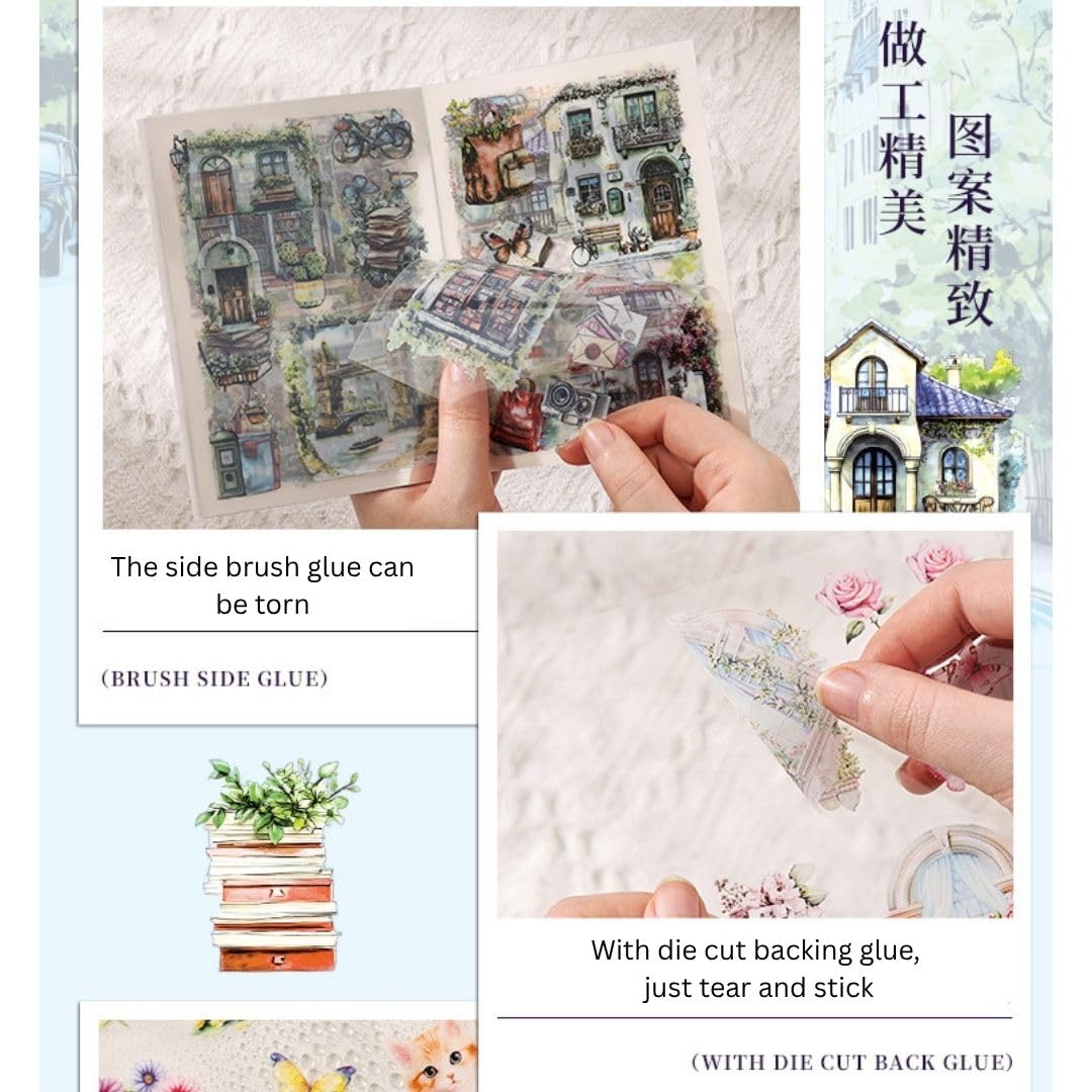 KmCho Kawaii Stickers Set for Kids and Teens, Creative Stickers Set for Scrapbooking and Journaling, Cute Waterproof Vinyl Decals for Laptops, Water Bottles, Notebooks, Crafts 4