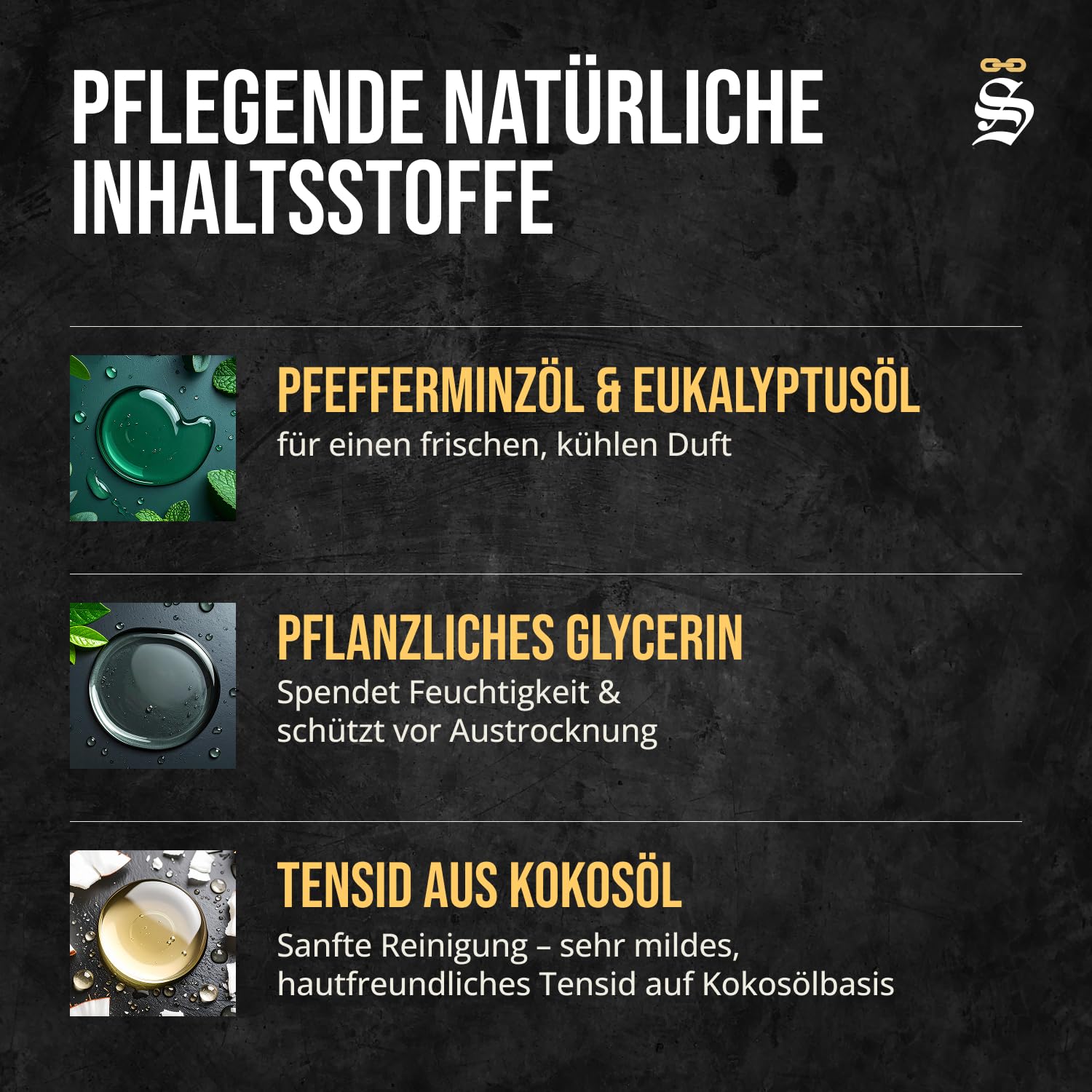 Störtebekker® Premium Shampoo Bar Fresh Mint (6x) - Festes Shampoo Herren & Damen - 3in1 Duschseife Männer für Haare, Kopfhaut & Bart - Feuchtigkeitsshampoo - vegan, handgefertigt - 6x100g