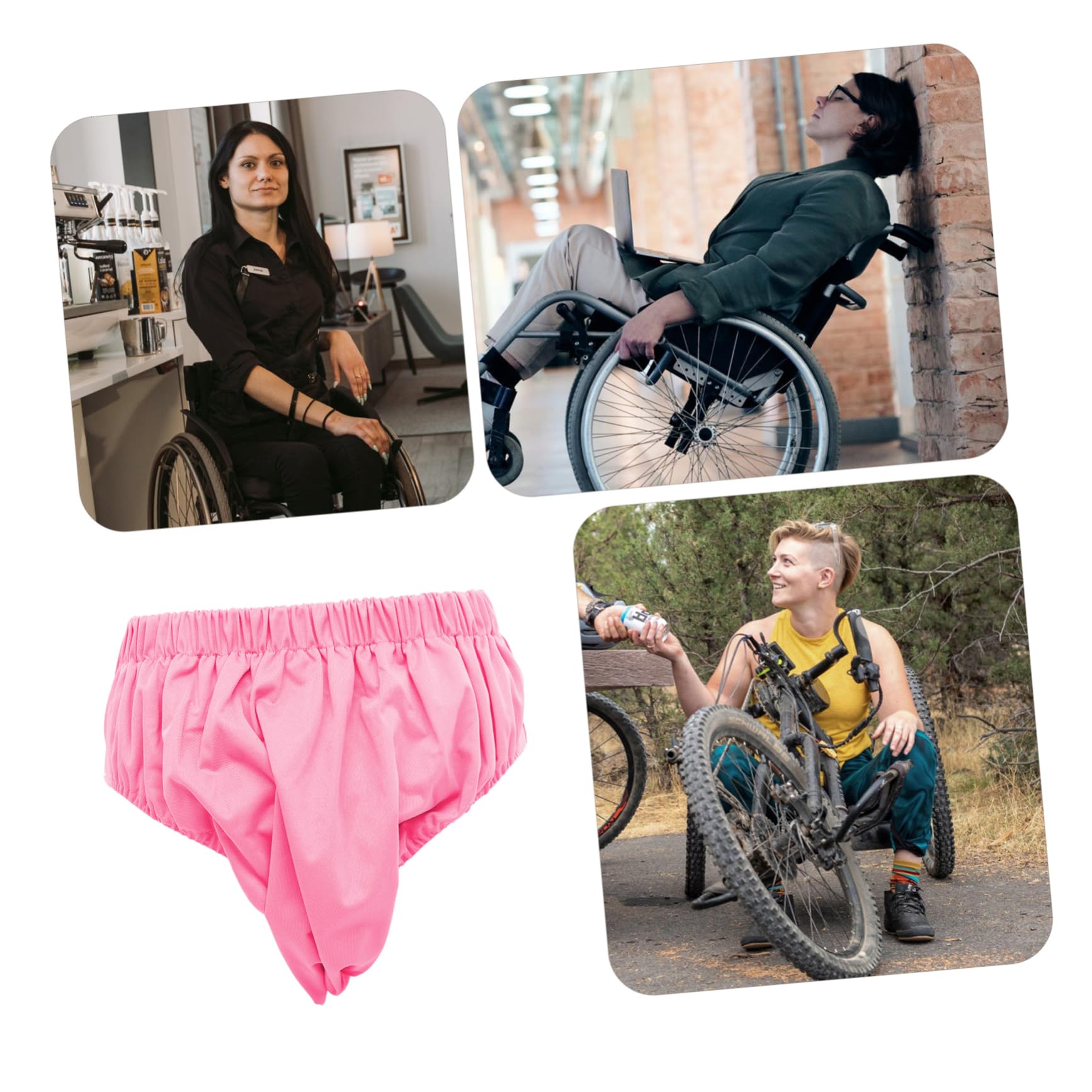 HAPINARY Adult Diapers Men's Incontinence Pants Breathable Washable Diaper Anti-Leak Design