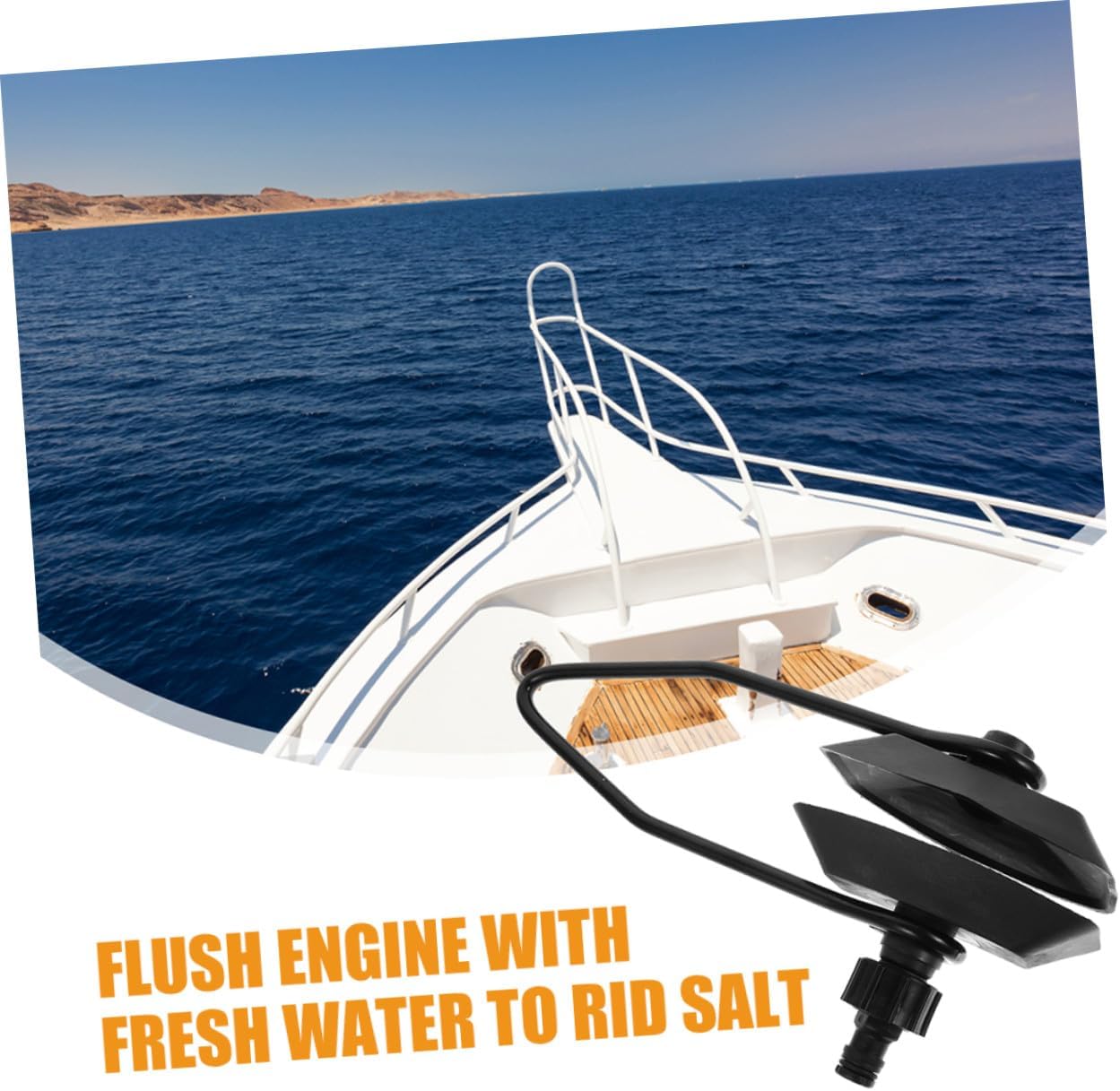 SUPVOX Boat Motor Flushers Outboard Motor Cleaner 2pcs Water Flusher Kit with Square Head for Marine Engine Maintenance Boating Accessories