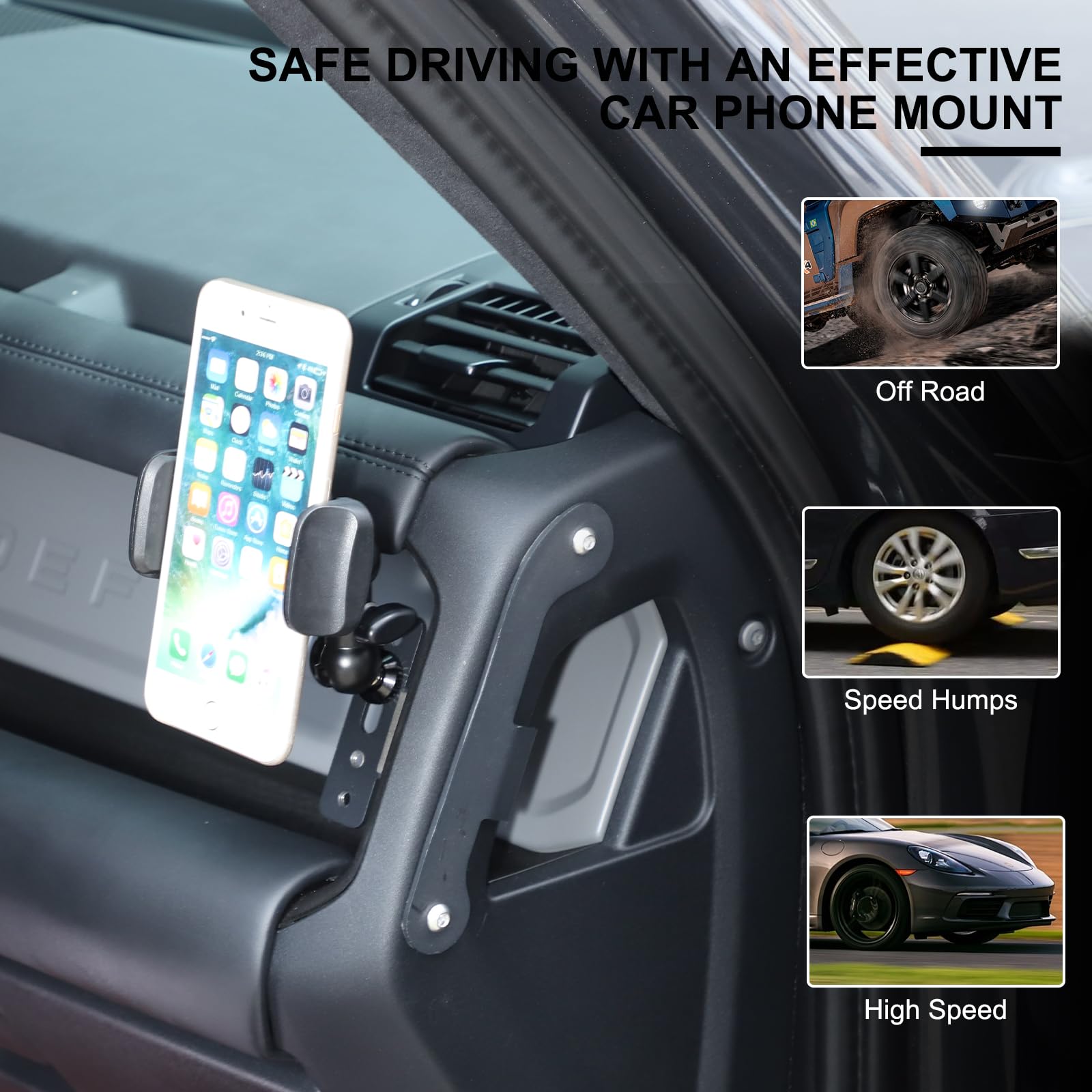 Supporto magnetico per telefono per Land Rover Defender 2020+, supporto per telefono per bocchetta dell'aria, girevole a 360°, per tutti gli smartphone
