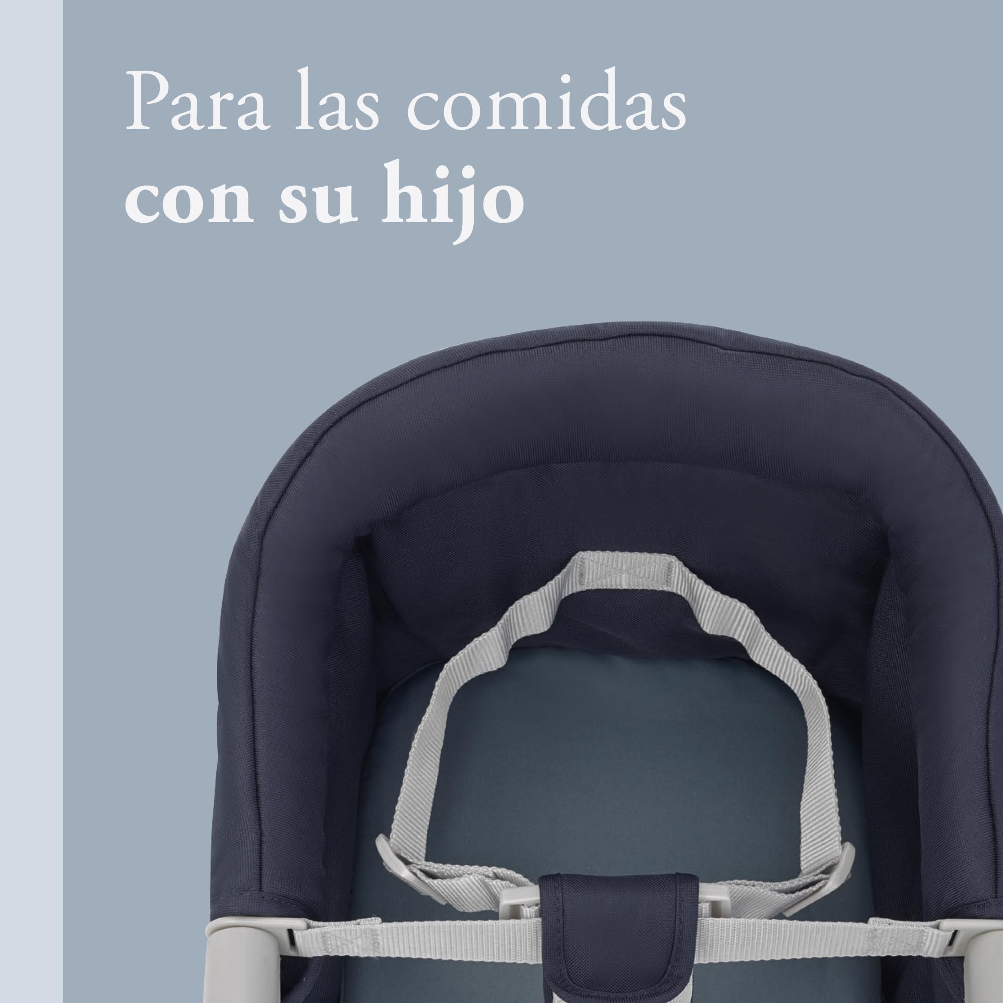 Inglesina Fast, Seggiolino da Tavolo Pieghevole, Blu (Blue), Facile Trasportare, Lavabile, Installazione Sicura, Fino a 15 kg, 35 x 27 42 cm