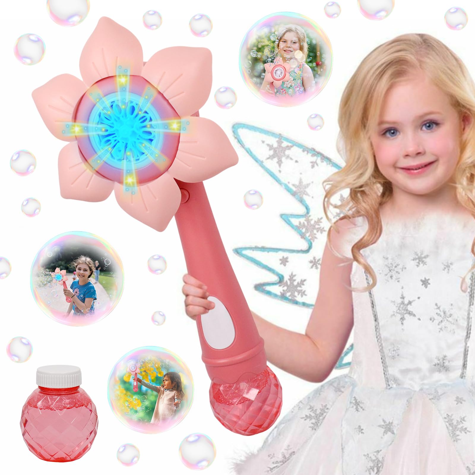 Regalo Cumpleaños Infantil Máquina De Burbujas Automática Con Luces Y Música - Juguete Infantil Para Exterior, Ideal Para Fiestas Y Celebraciones Pistola De Burbujas Para Niños Regalo Cumpleaños Infantil Máquina De Burbujas Automática Con Luces Y Música - Juguete Infantil Para Exterior, Ideal Para Fiestas Y Celebraciones Pistola De Burbujas Para Niños