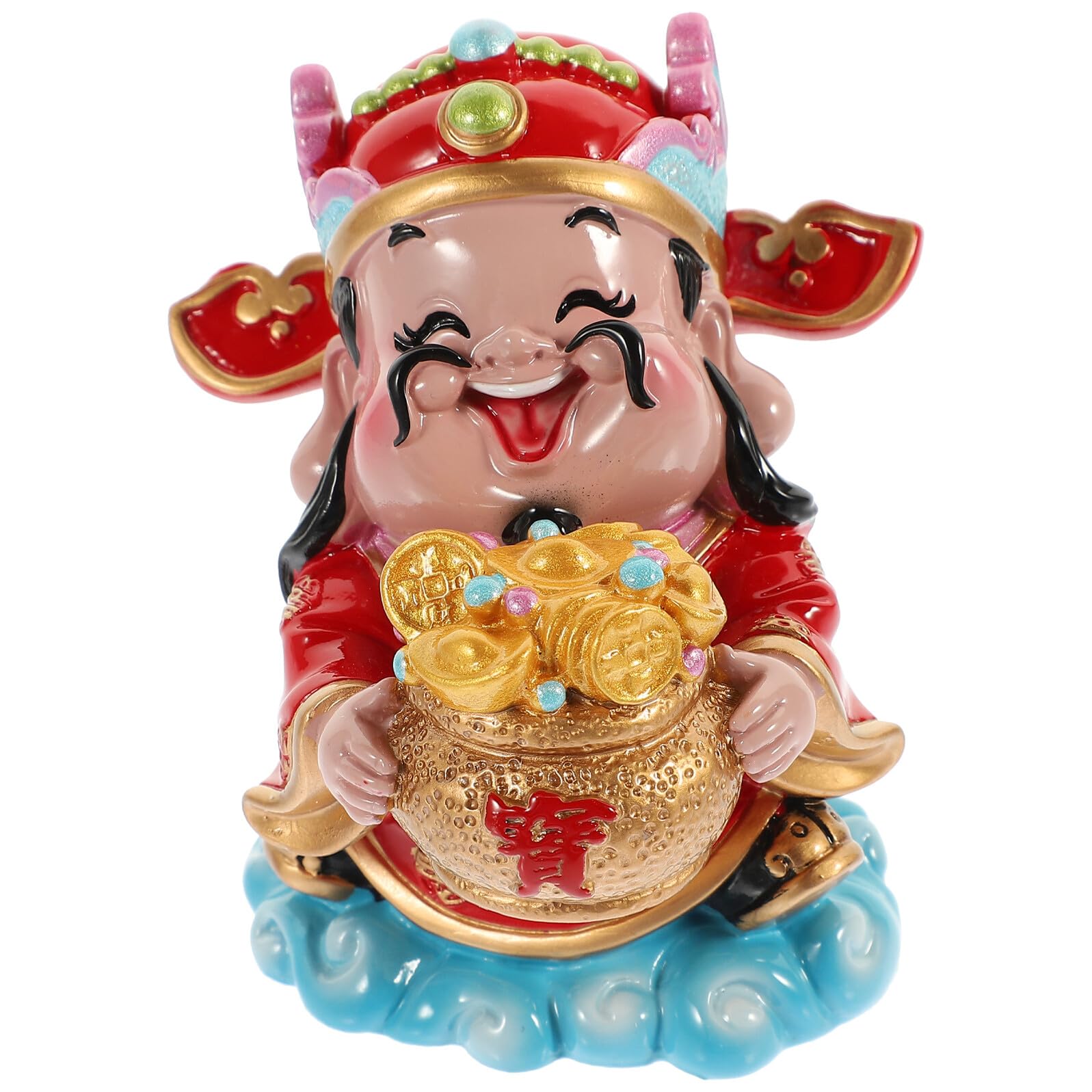 Figurine resine decorative chinoise objet de decoration salon et bureau