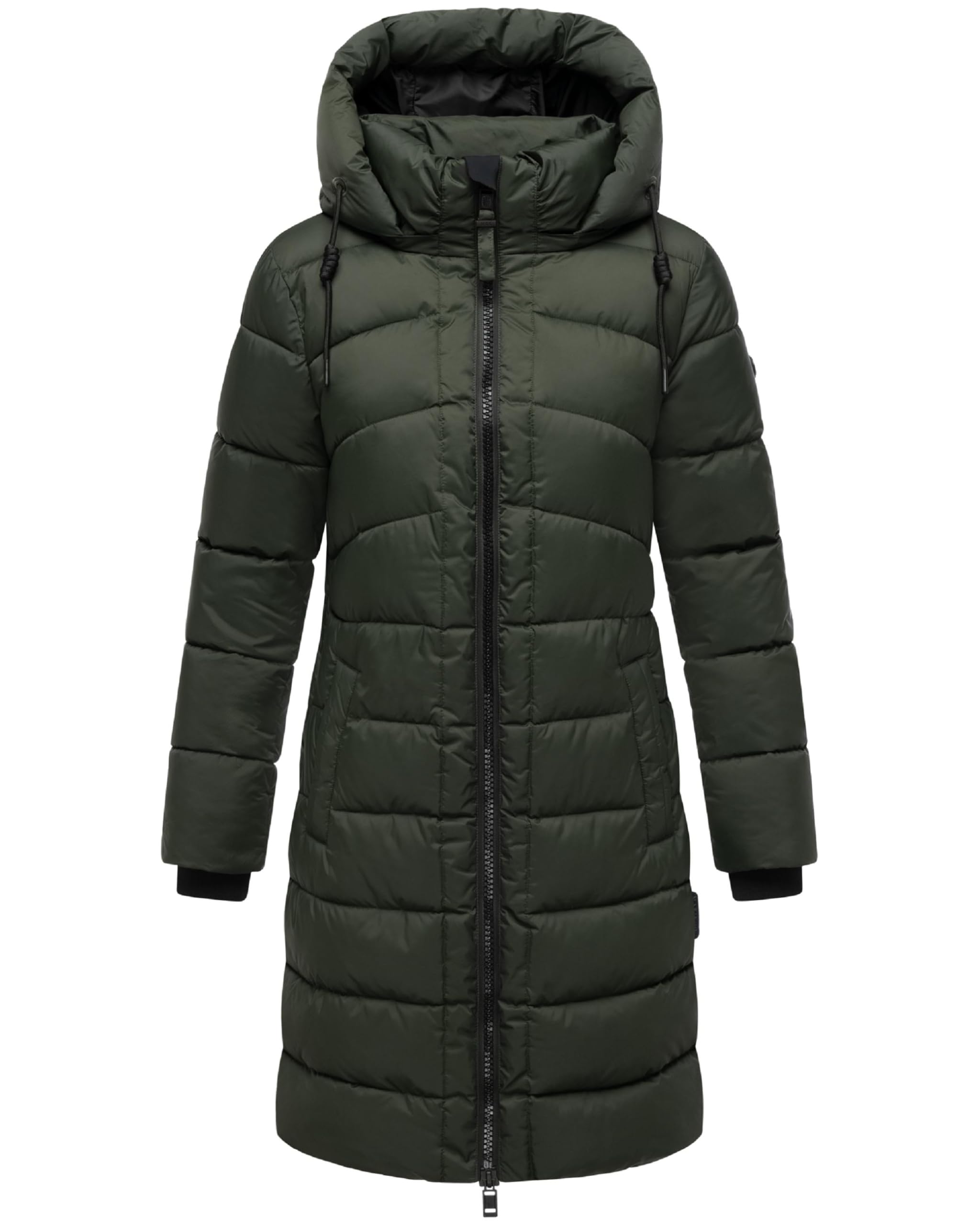 MARIKOO Abrigo largo de invierno para mujer, abrigo acolchado cálido con capucha extraíble, bolsillos fríos 16 S-3XL