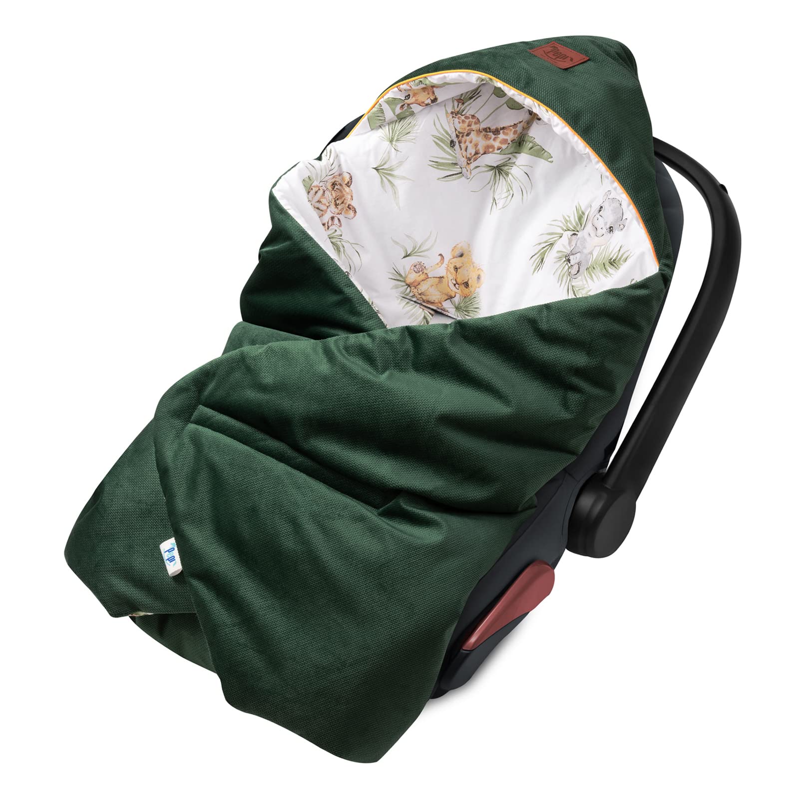 Pepi Einschlagdecke Babyschale 90x90 cm Baumwolle Babydecke für Autositz