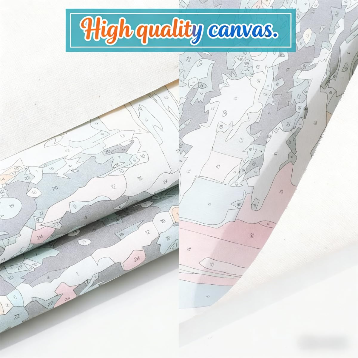 Malowanie według numerów dla dorosłych, kompletny zestaw DIY akrylowe kolorowanki na płótnie 75 x 150 cm, obrazy i pędzle w zestawie, kreatywna aktywność ręczna dla początkujących, dekoracja ścienna