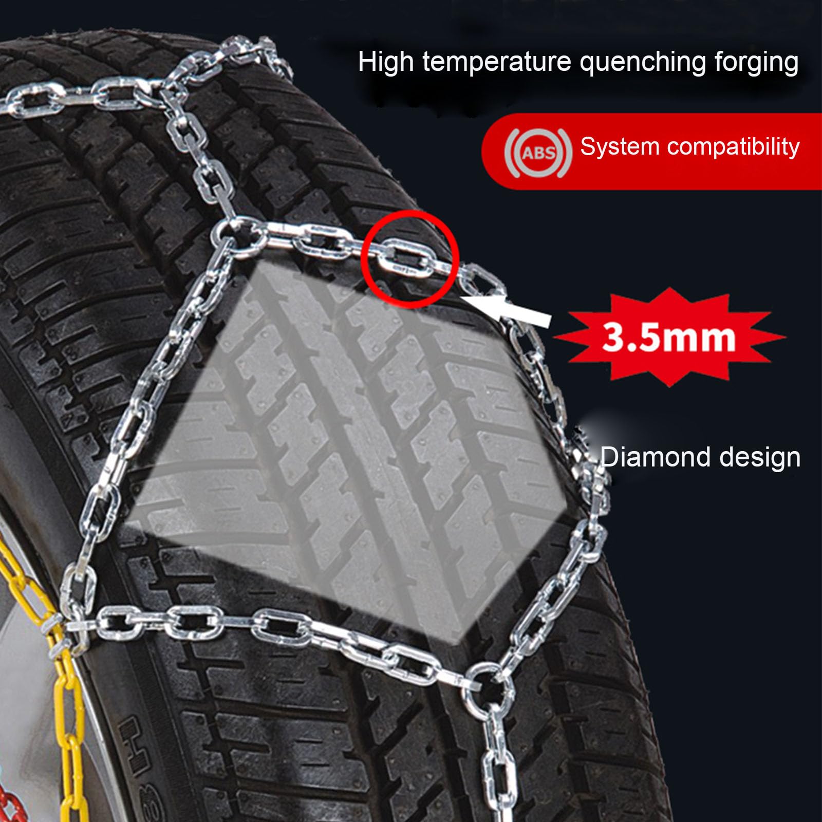 Catene Da Neve Universali Honeyhouse - Fascette Antiscivolo Per Auto, SUV, Camion - Foto 12