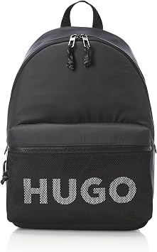 HUGO Mesh Logo Backpack, Black Currant, PCE.
