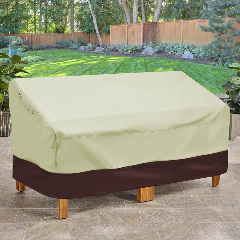 Housse de canapé imperméable pour causeuse d'extérieur - Protection de 2 à 4 places (210D : 193 x 83 x 84 m)