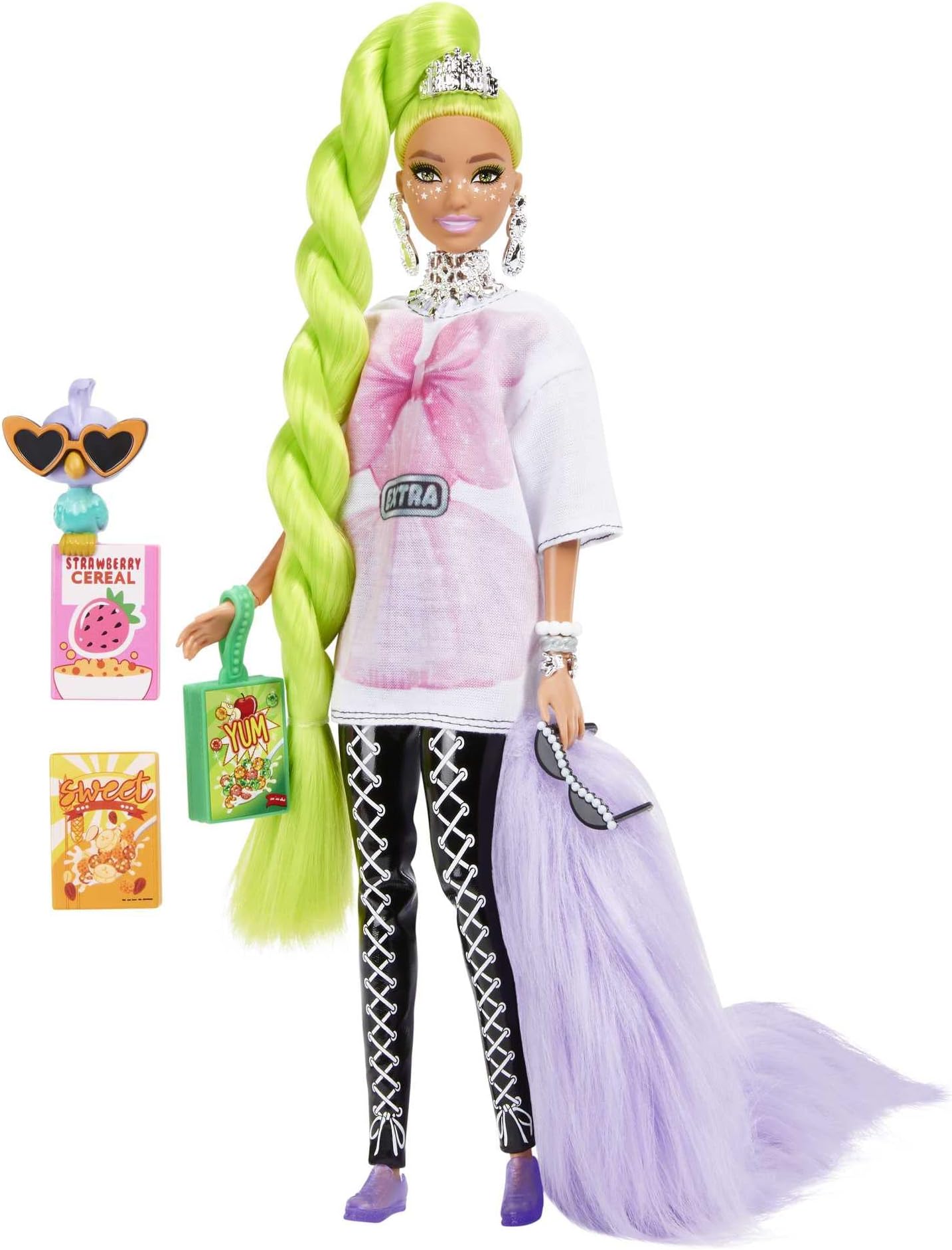 Barbie Extra Doll #11 in Oversized Tee & Leggings with Pet, for Kids 3 Years Old & Up