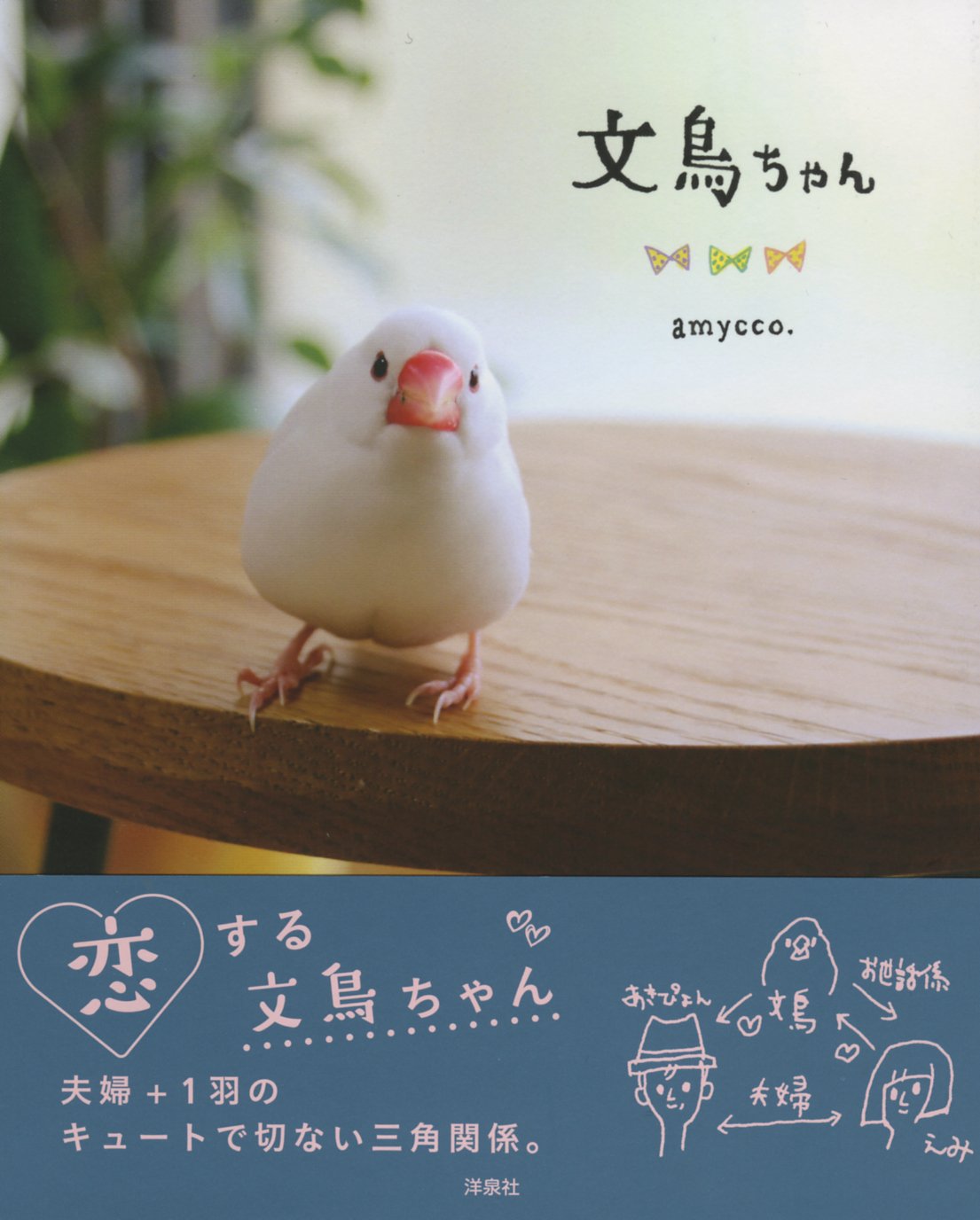 スサー文鳥作者：amycco.さんの原画　作品　手作り Amazon.co.jp: 文鳥ちゃん : amycco.: 本