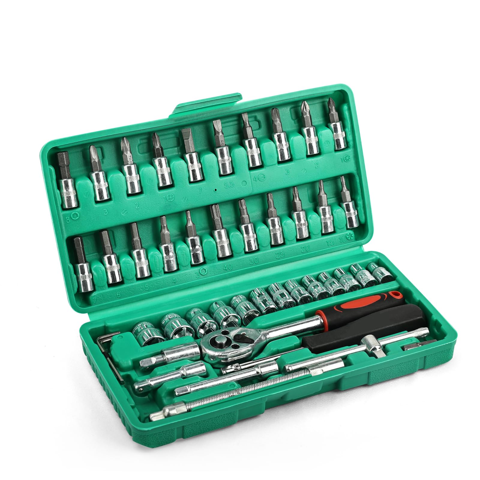 Set Chiavi A Bussola 53 Pezzi - Con Cricchetto Reversibile | Per Auto E Fai Da Te - Foto 5