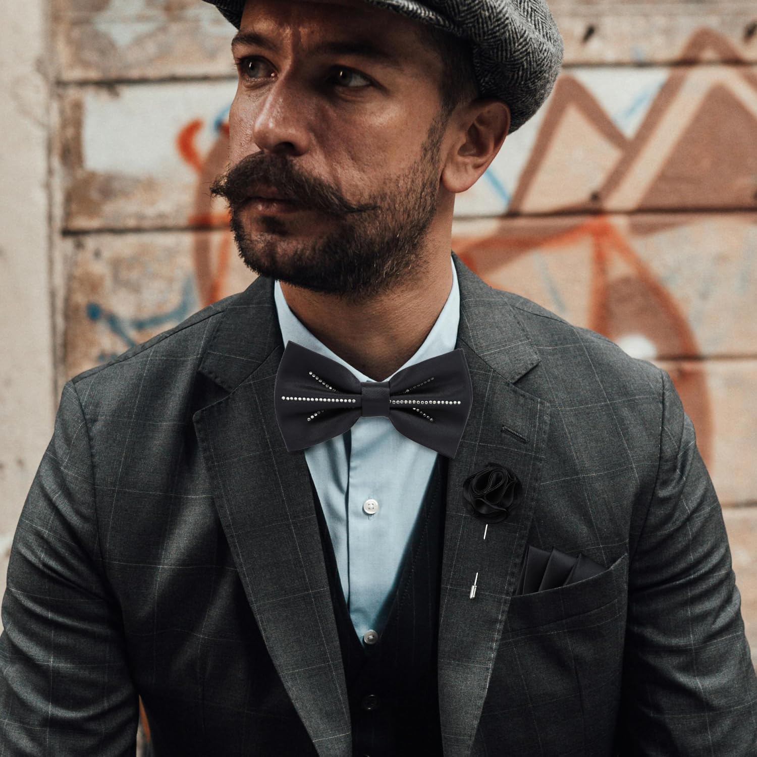 Rhinestone Pre-tied Bowties