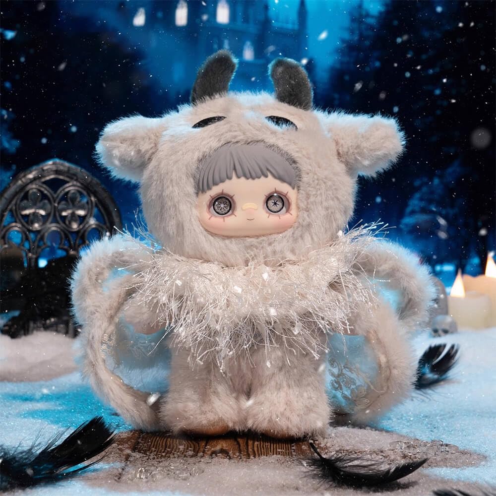 niannyyhouse Maymei Winter Weird Series - Caja ciega de muñeca de peluche, llavero de peluche de 8 pulgadas, bonitos regalos coleccionables (6 piezas)