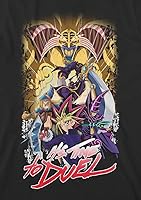 Vista 2 de Yu-Gi-Oh Yami Yugi Duel Monsters Crew Cuello Manga Corta Niños Camiseta Negra