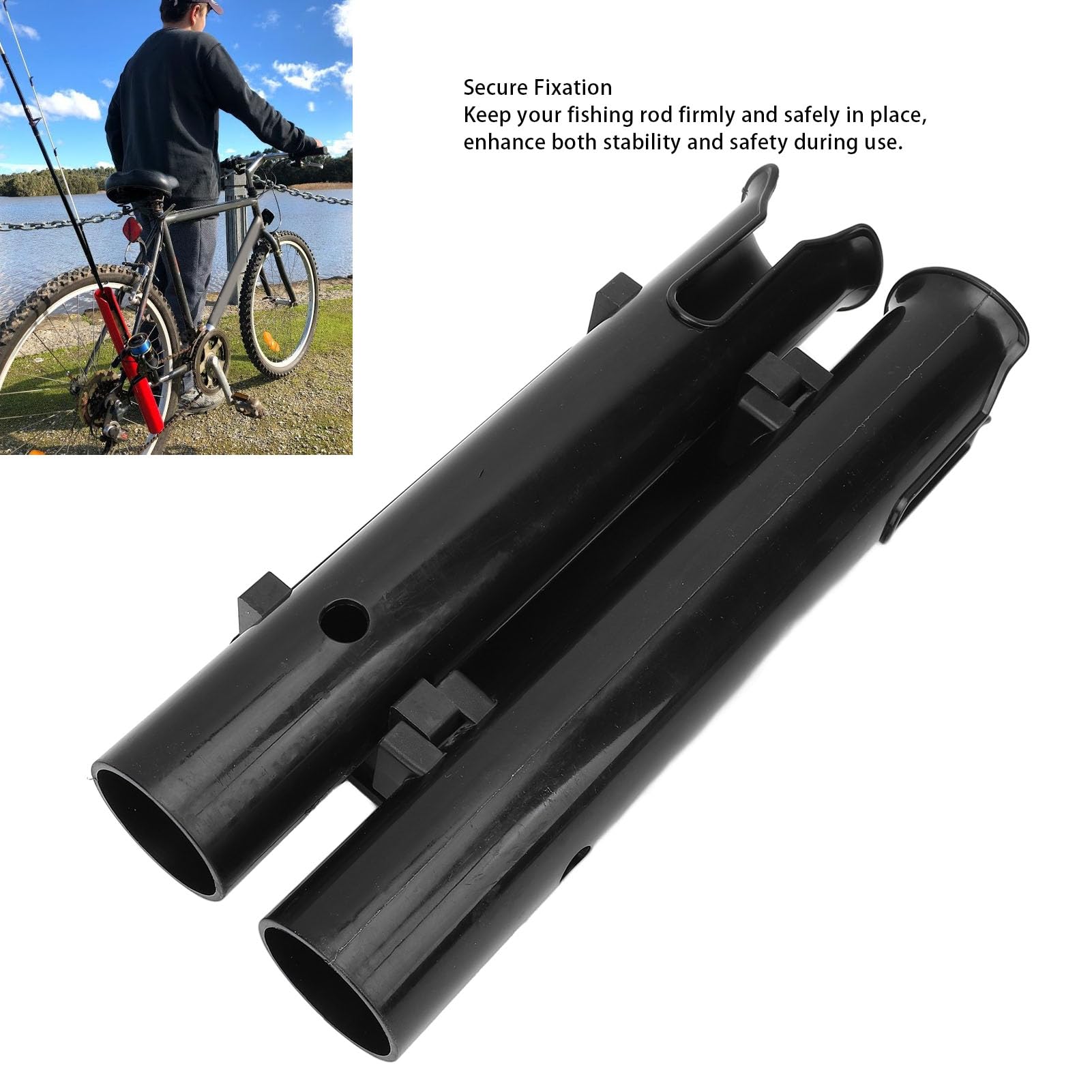Porte-canne à Vélo Pratique : Fixez Votre Canne à Pêche En Un Clin D'œil Et Partez à L'aventure !