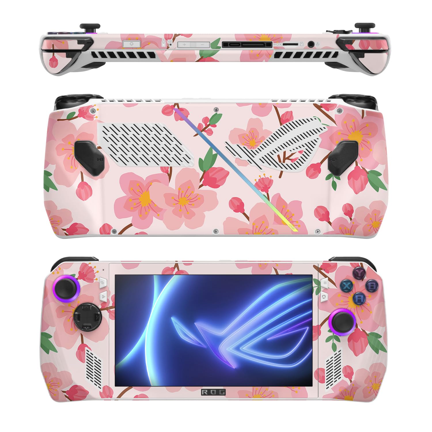 MightySkins Skin Compatible with Asus ROG Ally - Lilies in Bloom | Protective, Durable, and Unique Vinyl Decal wrap Cover | Easy to Apply, Remove, and Change Styles