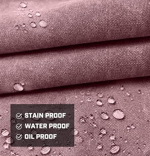 Miniatura 6 de OPTIGRAM Delantal de lona encerada duradero, delantal de trabajo resistente con 10 bolsillos, delantal de trabajo de carpintería, protección de