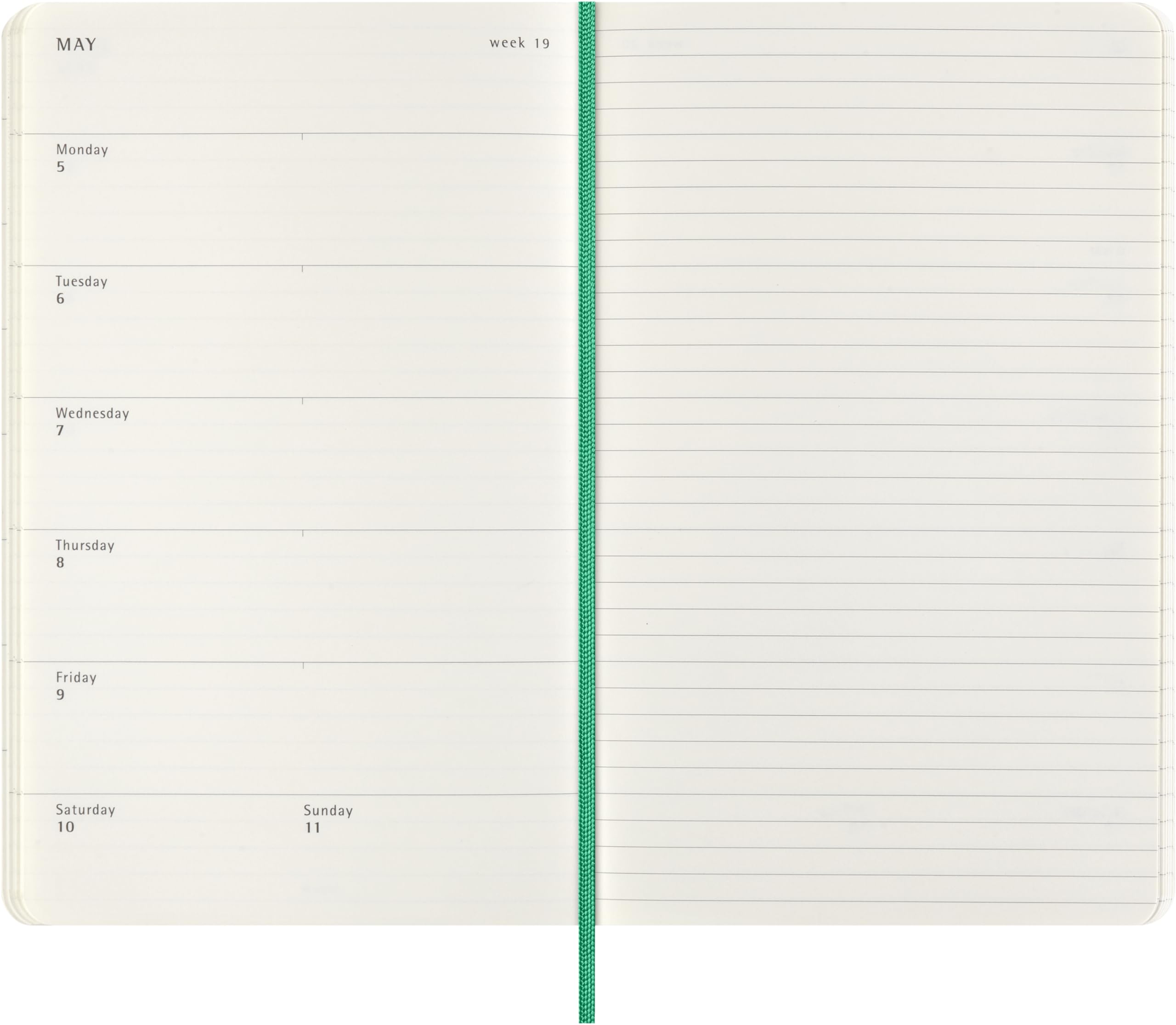 Moleskine Weekly Planner Precious and Ethical, Weekly Agenda with Space for Notes 12 Months 2025 - Image 3