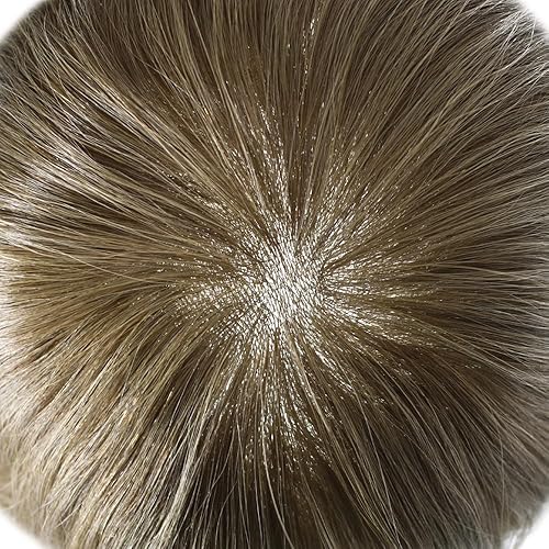 Miniatura 4 de Toupee para hombres, pieza de cabello humano real, sistema de reemplazo de piel ultrafina para hombre, extensiones de prótesis de cabello para