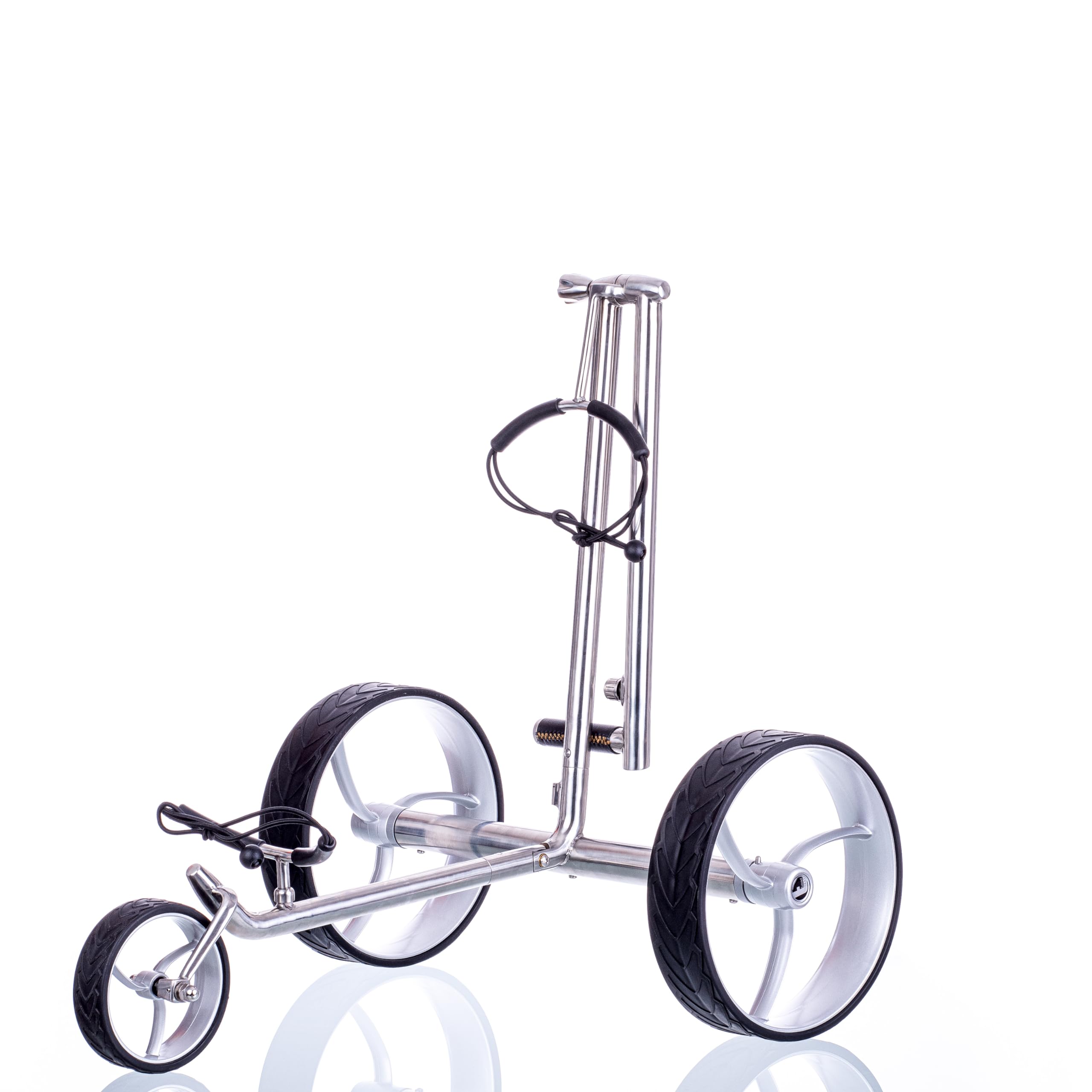 Elektro Golf Trolley Walker S, Edelstahl, Lithium Akku, Bergabfahrbremse, Rückwärtsgang