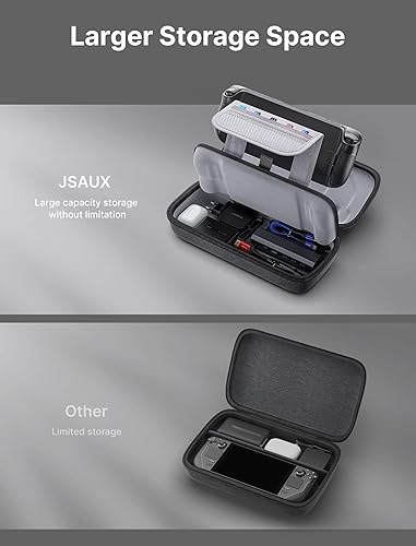 Miniatura 4 de JSAUX Funda de transporte compatible con cubierta de vapor, funda rígida protectora para transporte con cargador integrado y estación de