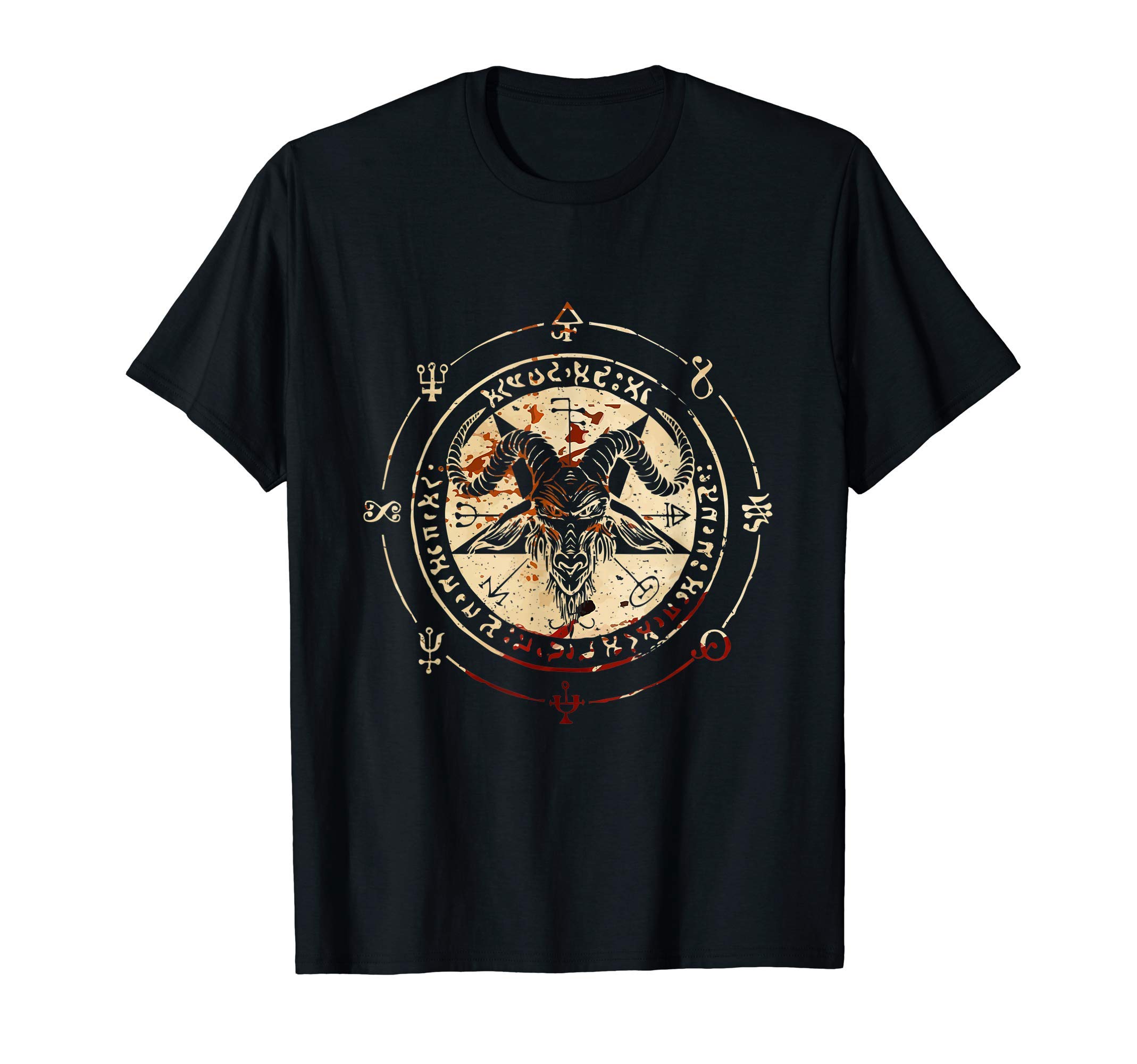 Satanic Occult Day Gift - DressedForDutySeal of Baphomet Occult Pentagram Goat Satanic Occult T-ShirtOEKO-TEX STANDARD 100