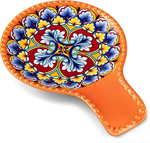 vancasso Ceramic Spoon Rest for Stove Top, 7.7 Inch Cooking