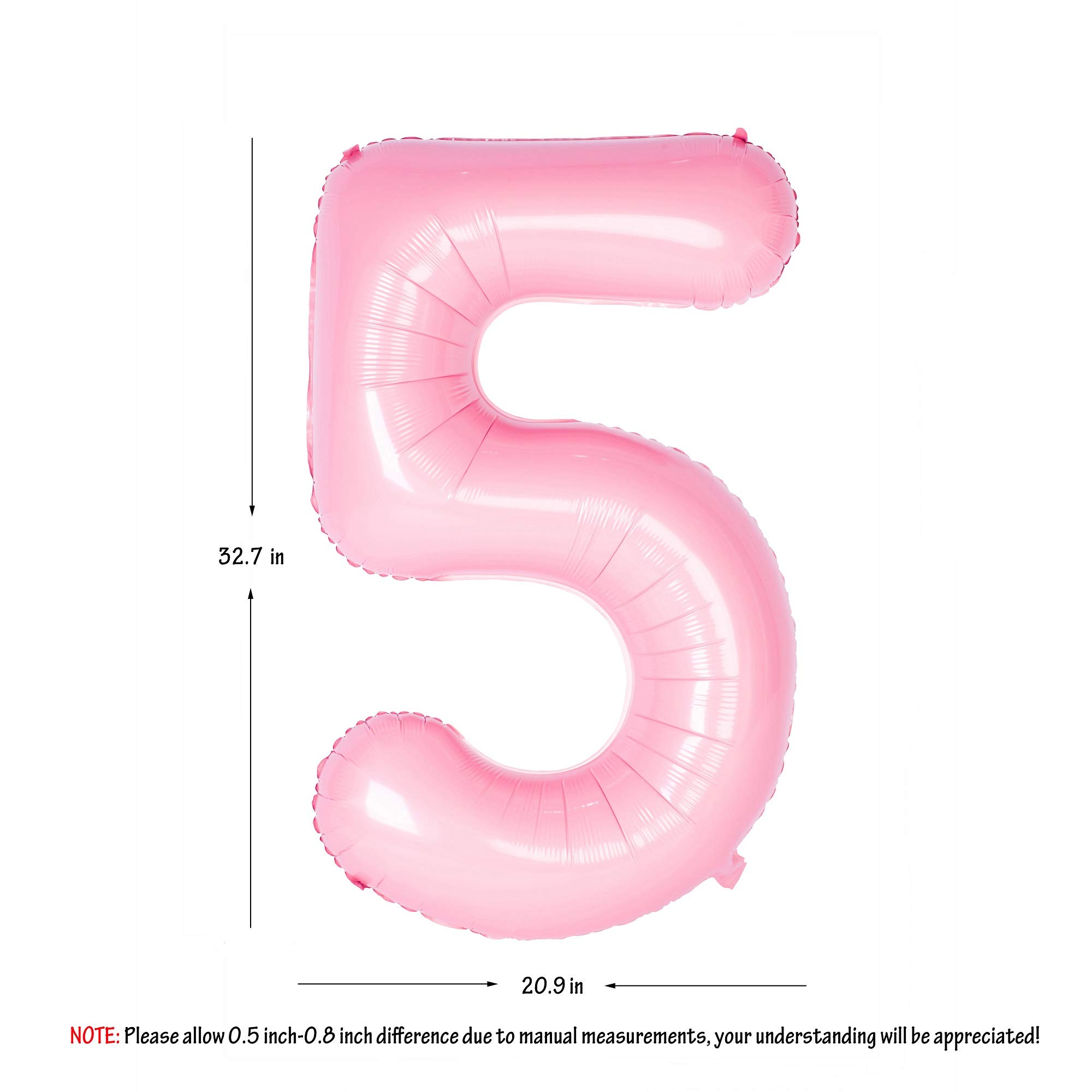 Red 0 balloon 40 Inch Giant Helium Foil Number 0 to 9 Red Balloon Birthday Wedding Party Digital Decorations (Number 0) — view 108
