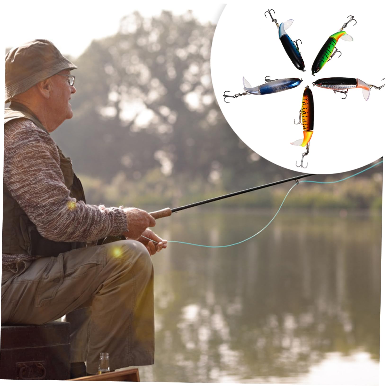 TOYANDONA Carnada Anzuelo Triple Aparejos De Pesca En El Mar Cebos Tanque Largo Artificial Cebo De Simulación Herramienta De Pesca Equipo De Pesca Al Aire El Plastico