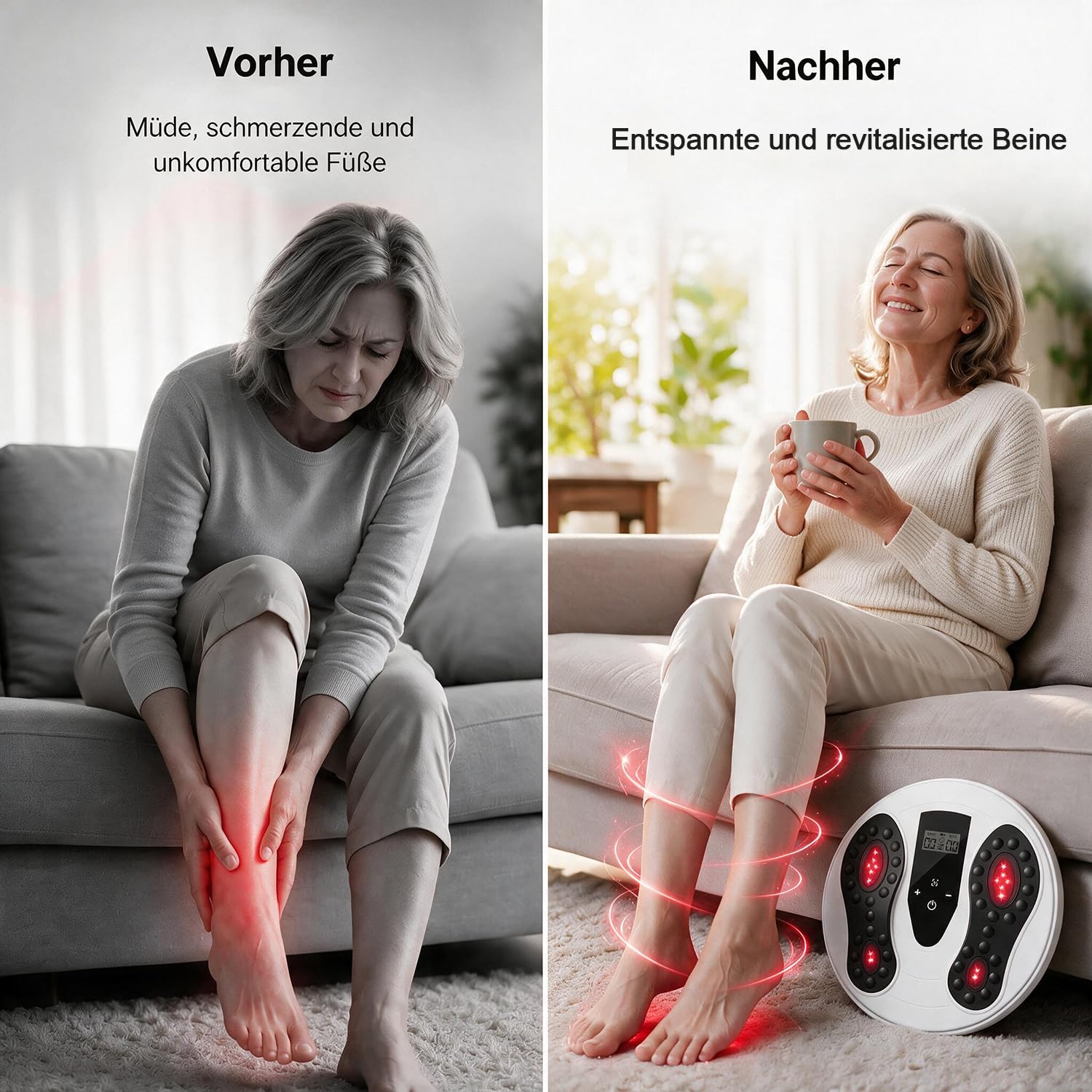 Medic Durchblutungs-Stimulator Beine & Füße mit 660+850 nm Infrarotlicht