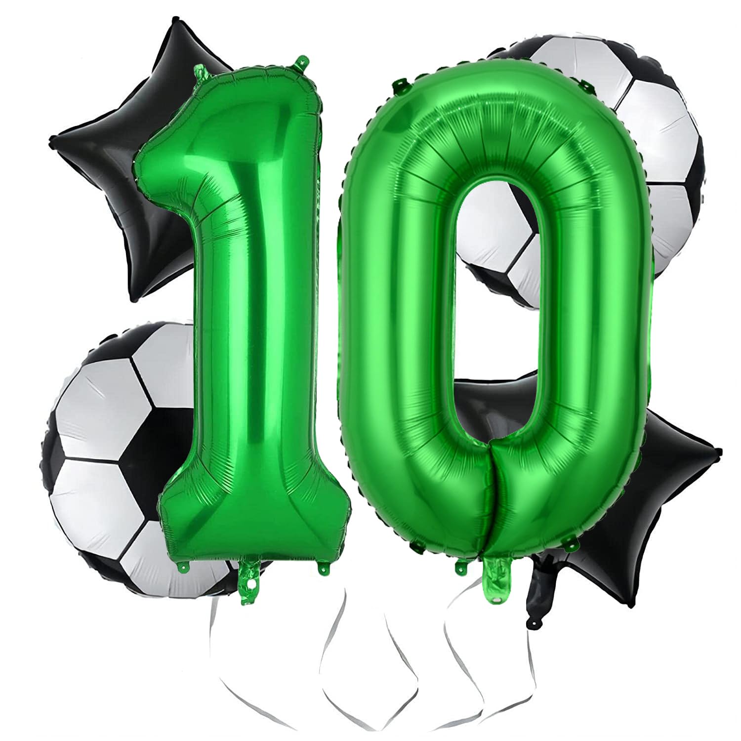 Soccer Balloons 10th Birthday Decorations, Soccer Birthday Party Supplies World Cup Soccer Sports Theme Party Decorations Supplies Favors Anniversary