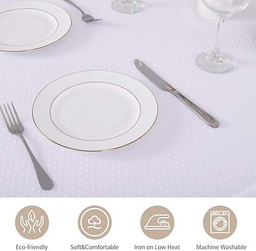 Miniatura 38 de JUCFHY - Mantel rectangular marroquí de tela jacquard a prueba de derrames y resistente al agua y al aceite, mantel decorativo para uso exterior e