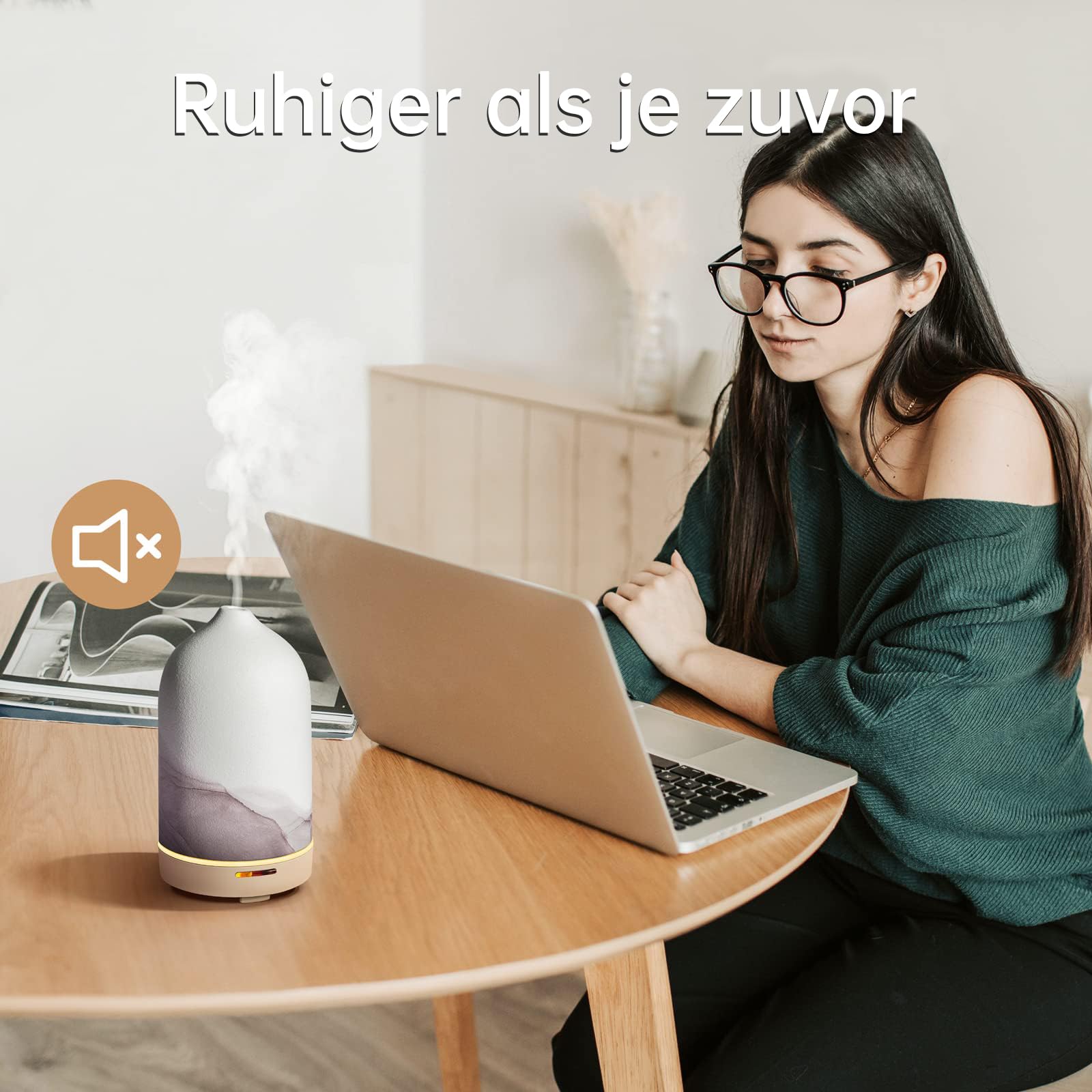 Difusor de aroma para aceites esenciales, 120 ml, de cerámica pintada a mano, difusor de aceite aromático, lámpara de fragancia eléctrica, humidificador, lámpara de cama, apagado automático