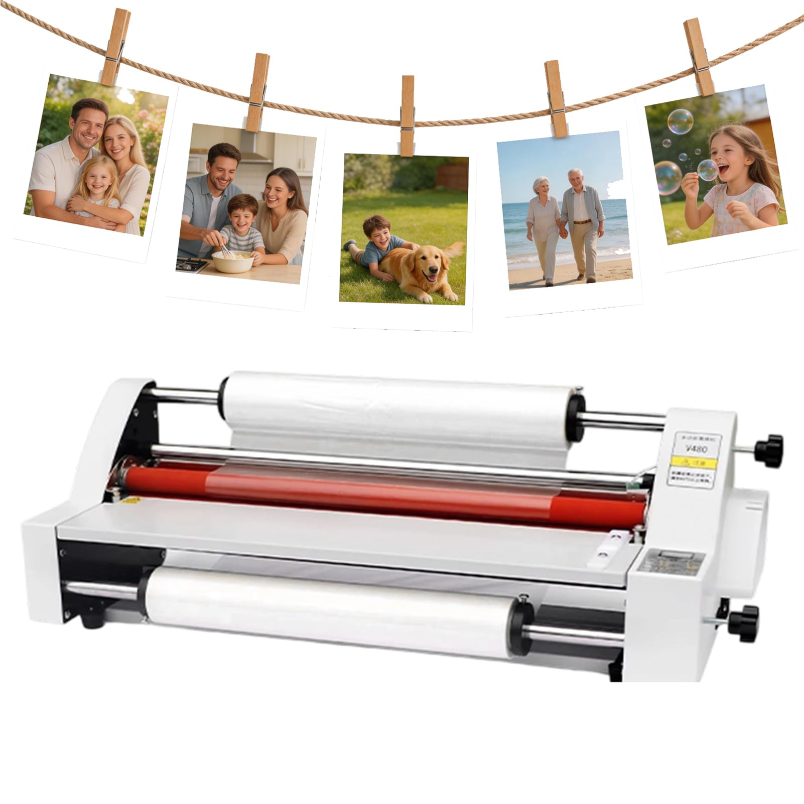 Plastificatrice Multifunzione a3 Professionale – Fredda e Caldo Fronte/Retro – velocità 1,1 m/min – Spessore fino a 5mm – Larghezza 460mm per Poster, Foto e Documenti