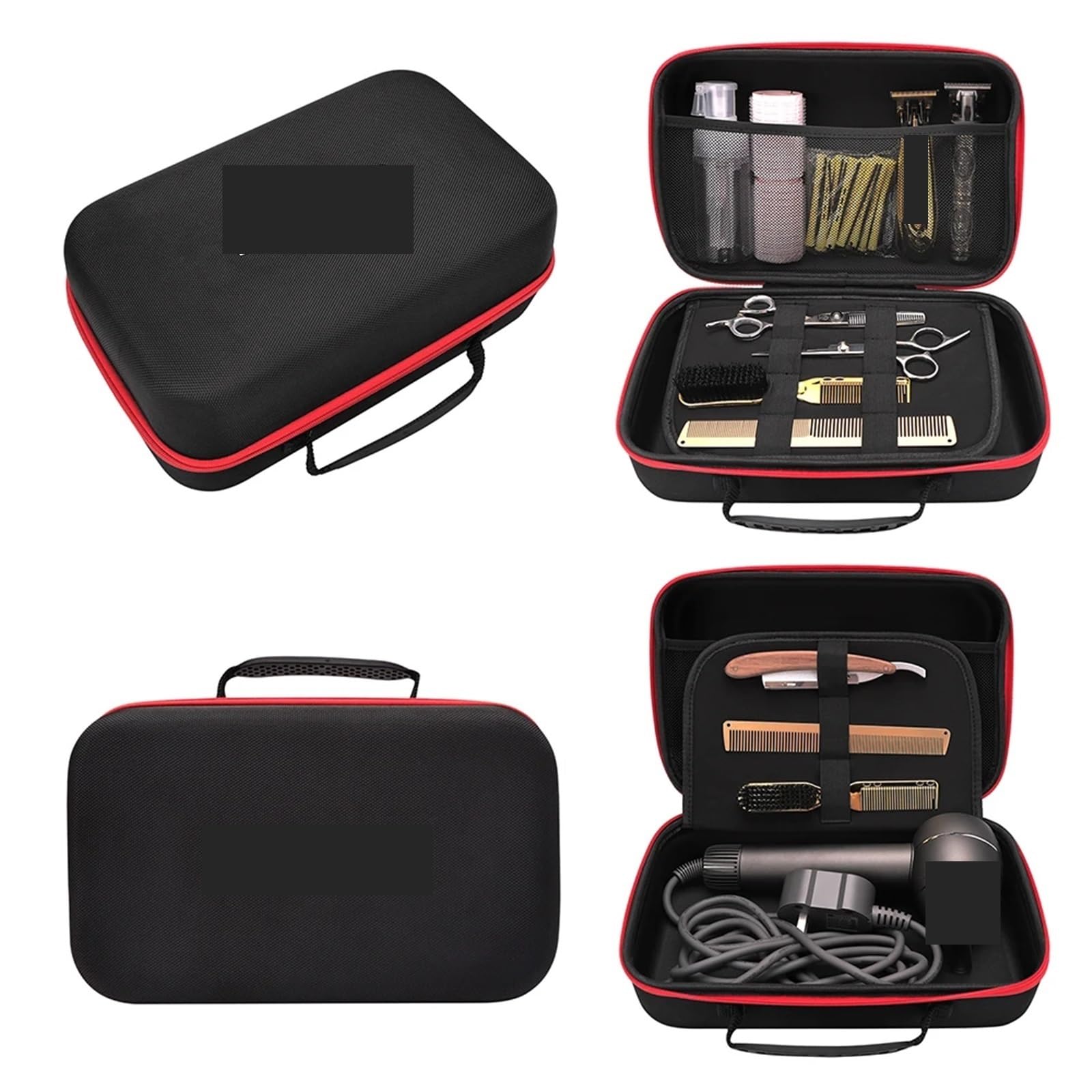 Friseur Werkzeugtasche Barbershop Friseur-Werkzeugtasche, Aufbewahrungstasche for Haarschneidemaschinen, Haarnadeln, Haar-Styling-Werkzeug, Aufbewahrungstasche, professioneller Salon, tragbare Werkzeu