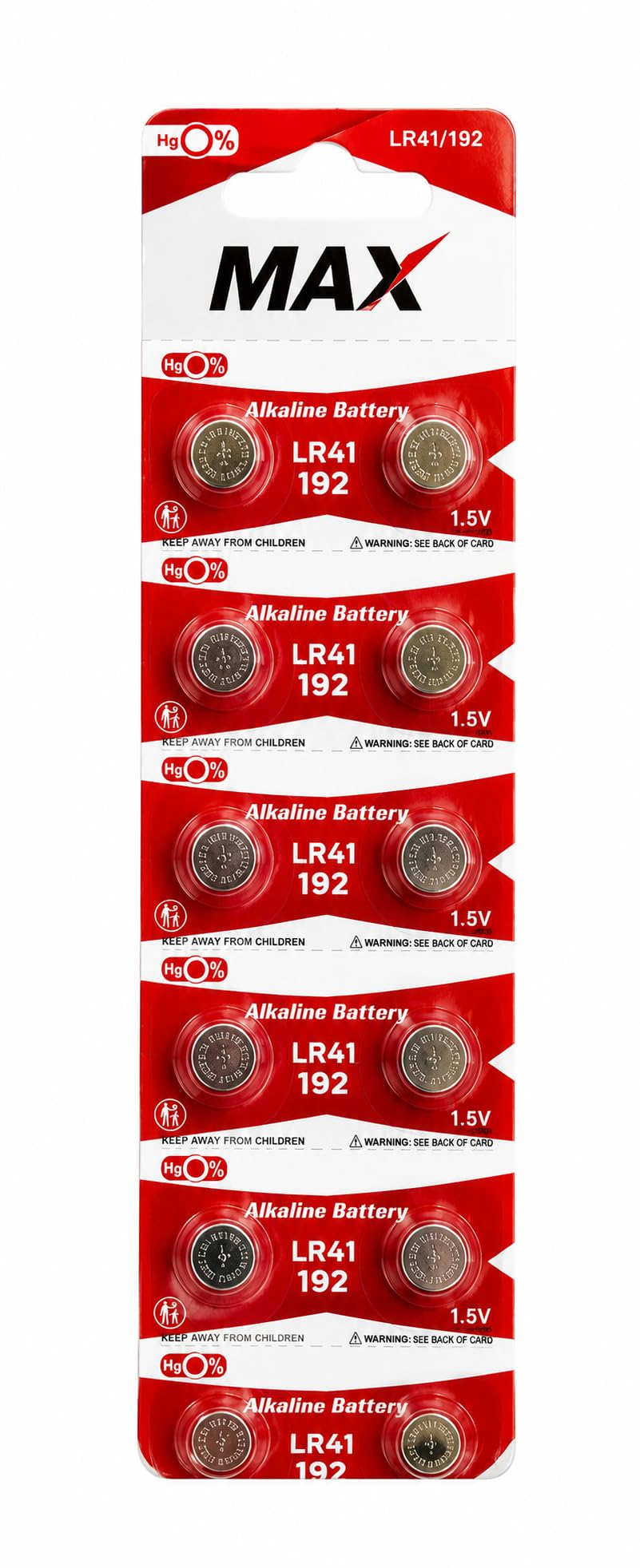 LR41 1.5V AG3 / LR736 / 192 Alkaline Button Cell Battery Silver Coated for Thermometer, Watch, Calculator, Toys, Laser Pointer | Long Lasting Power | Made in Japan | Pack of 10 (ORIGENAL MAX...)-image-19