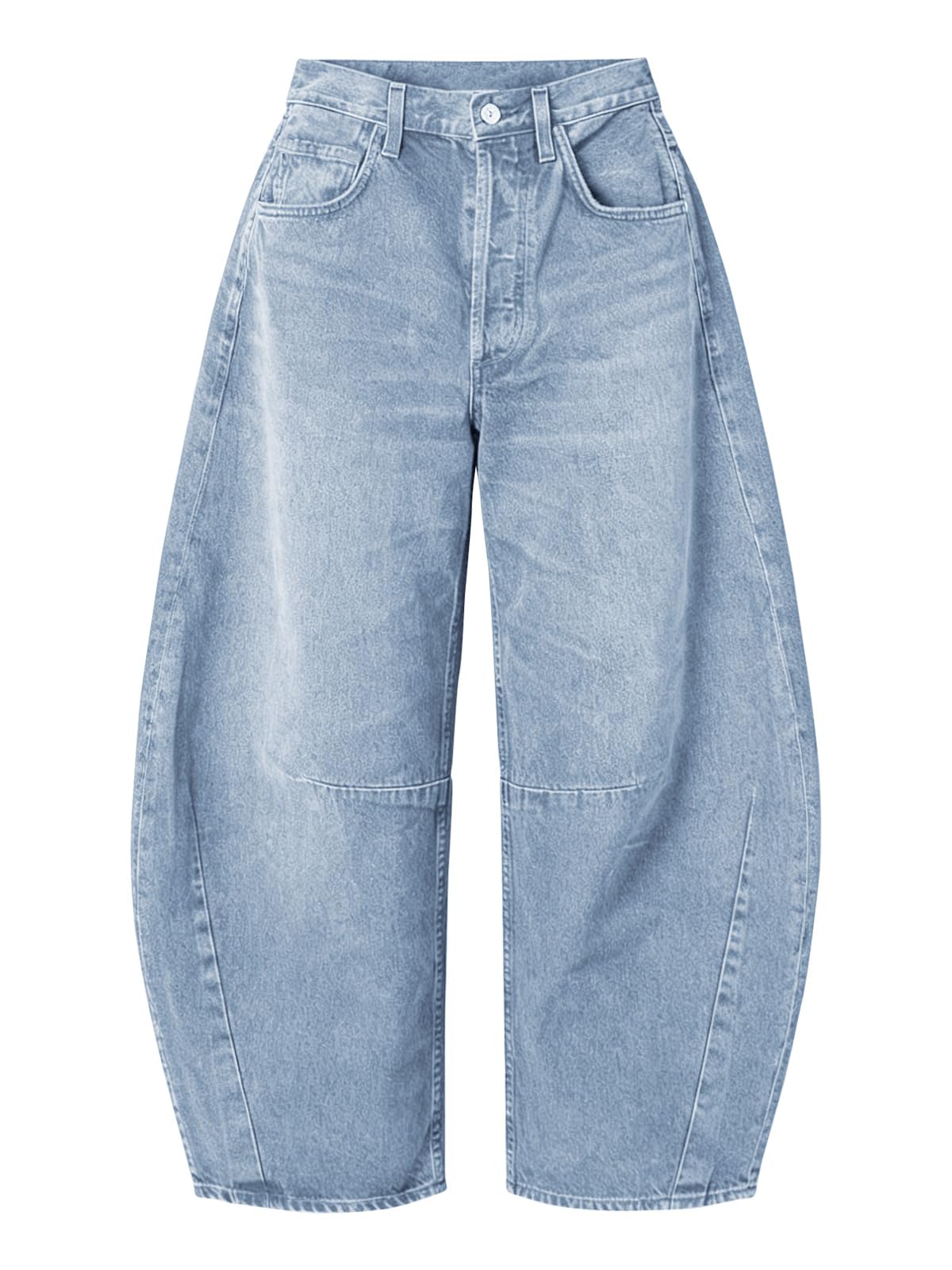 EXLURA Barrel Jeans Women Y2K Boyfriend Denim Pants