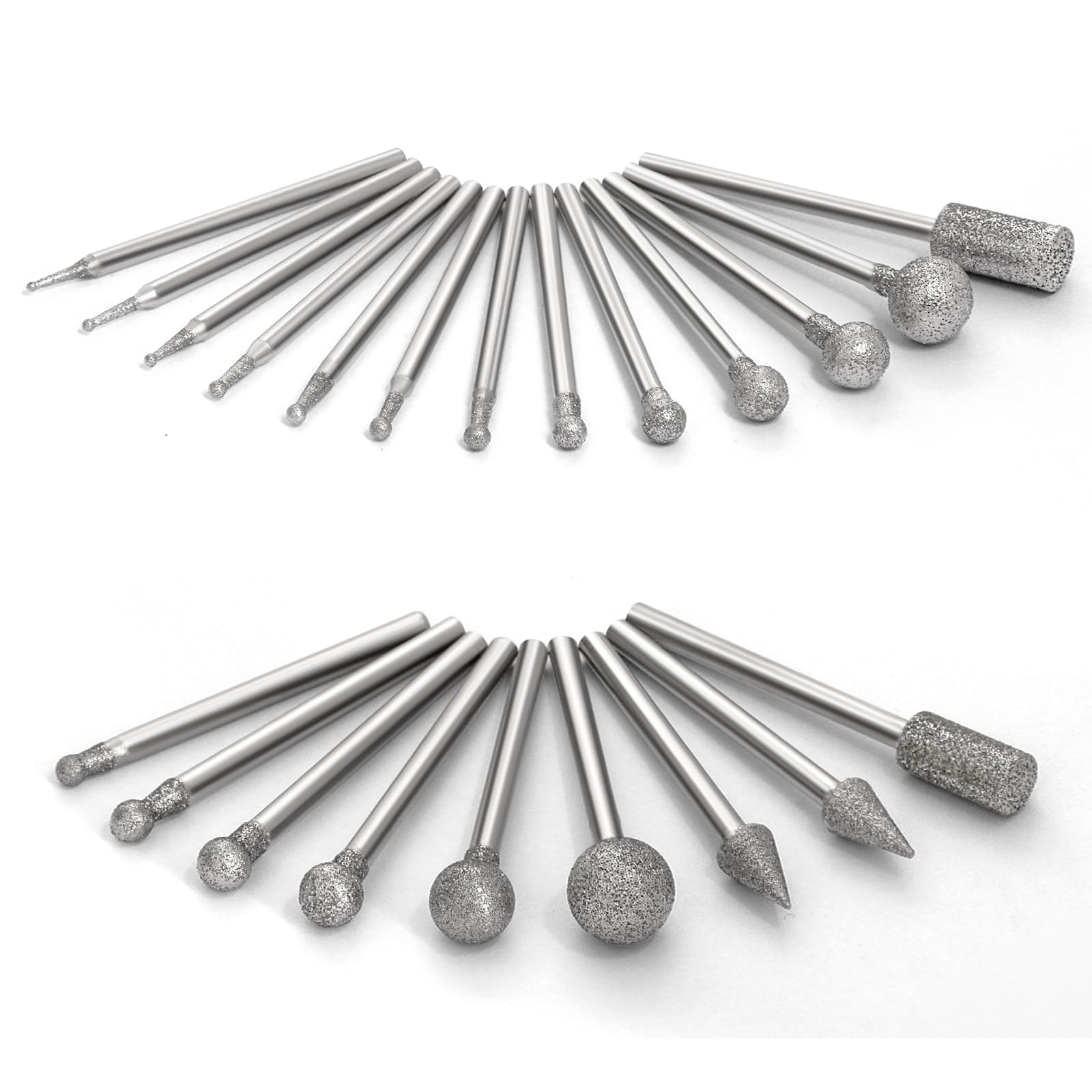 20Pcs Diamond Grinding Bits for Dremel Bits Ball Shape Diamond Bits — Amazon image 10