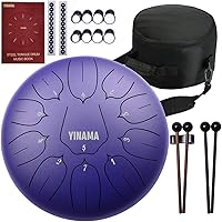 Vista 7 de Instrumento de percusión de tambor de lengua de acero, 11 notas, 10 pulgadas, negro