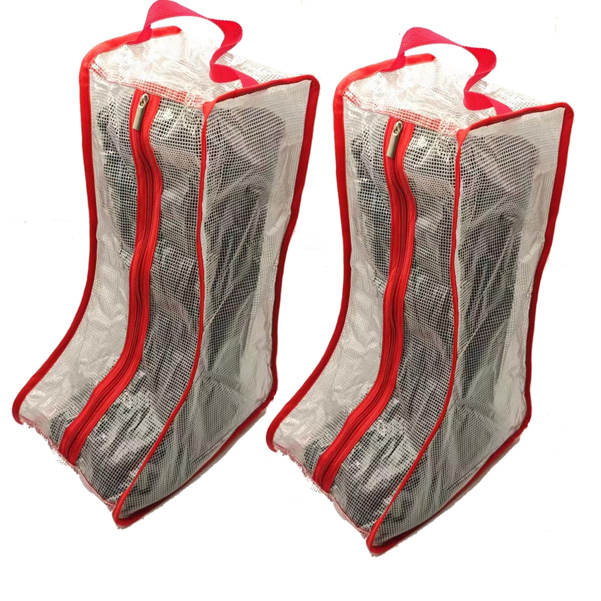 Portable Women Tall/Short Boots Storage Bags - 2 Packs Waterproof Tall/Short Boot Carry Bag for Travel and Daily Use