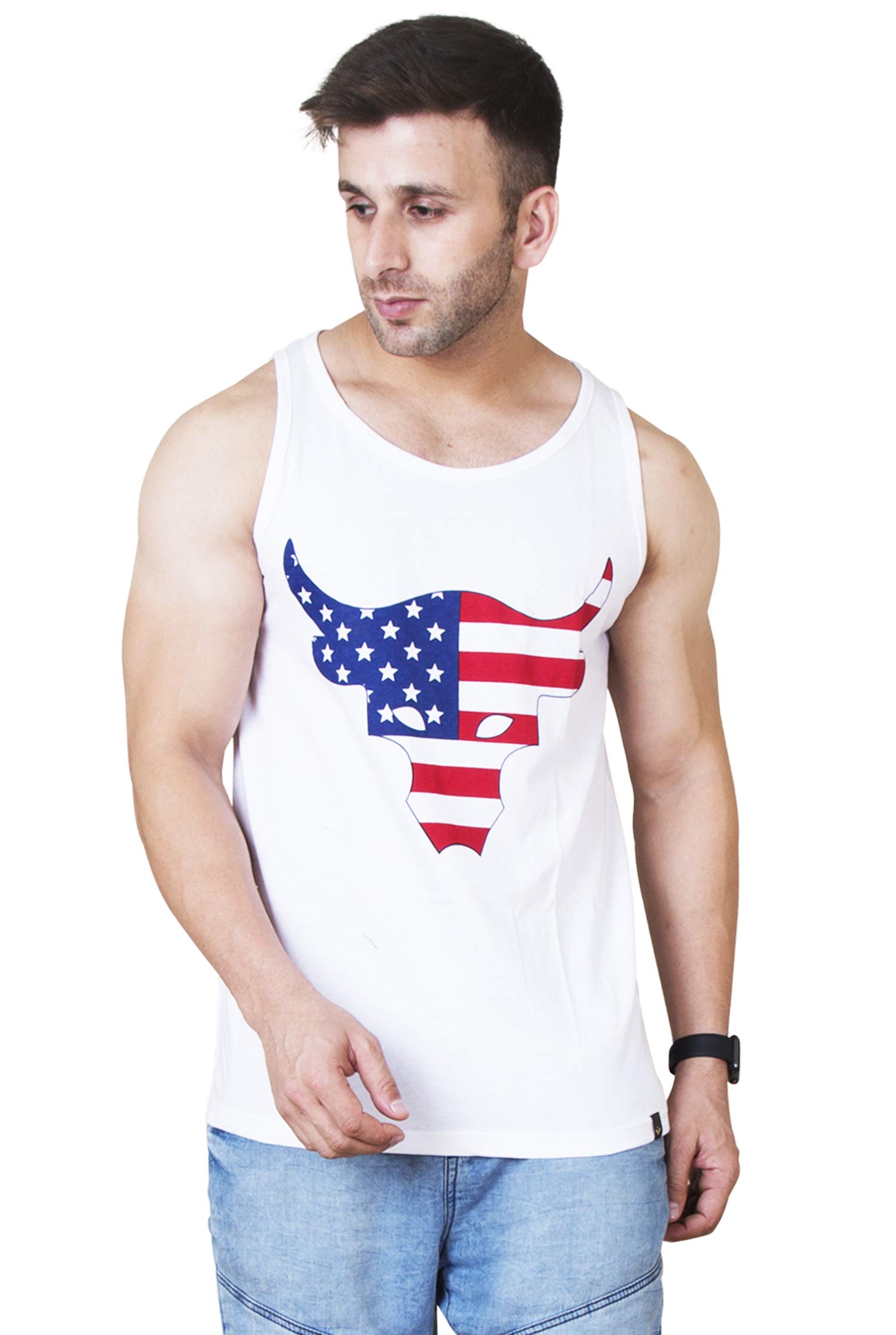 Men's Cotton Sleeveless Regular Fit T-Shirt