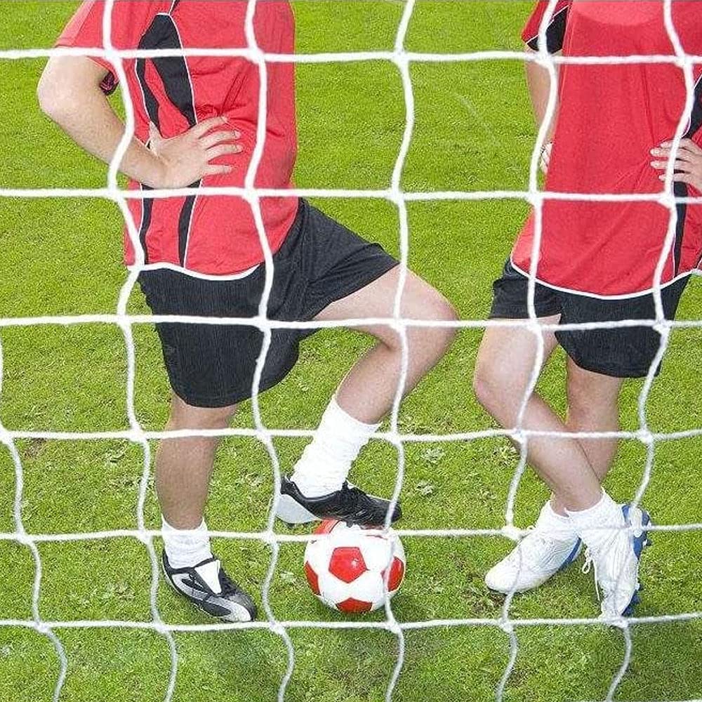 Filet De But De Football Qweri - 200x300 Cm - Blanc - Polypropylène Résistant - Pour Entraînement