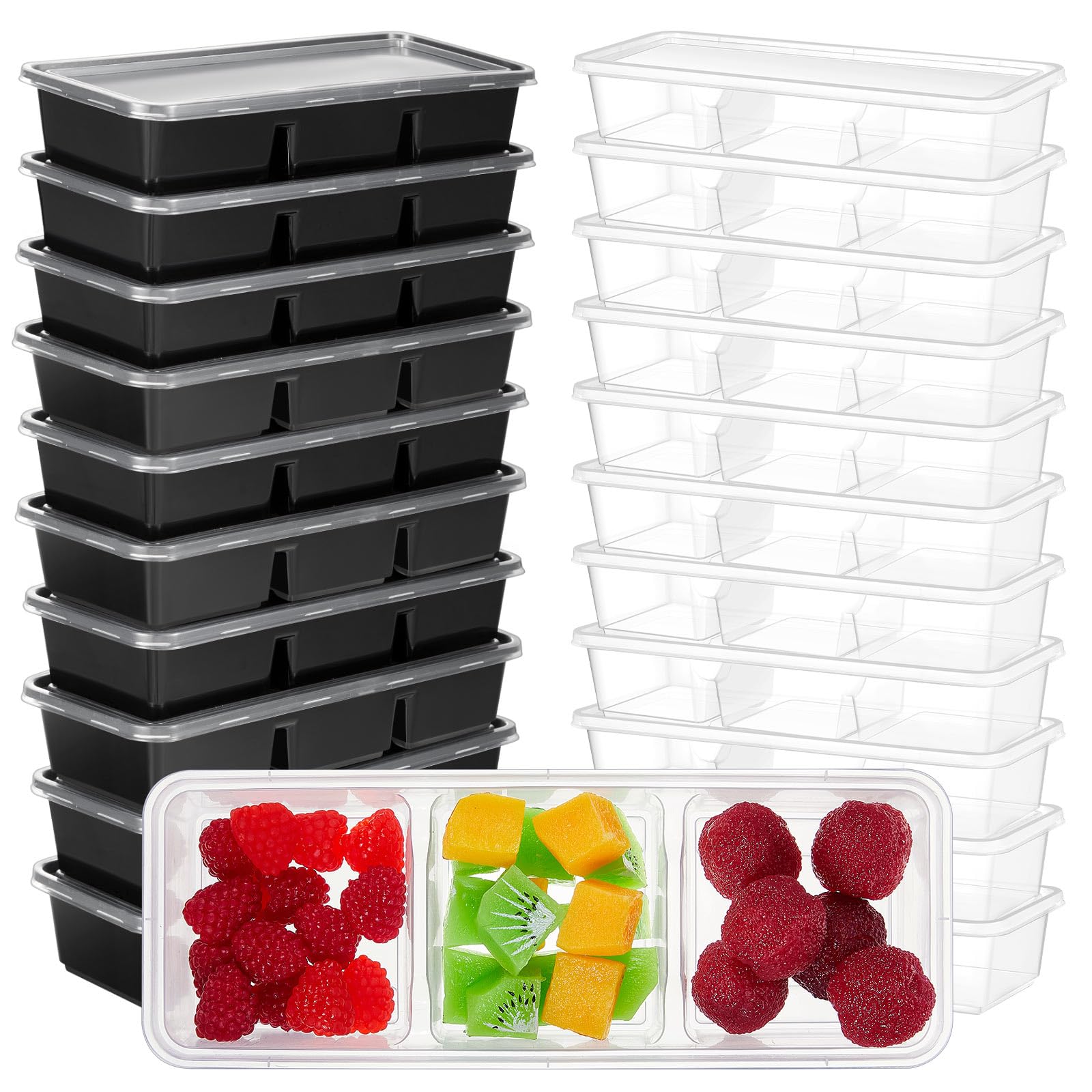 Snapklik.com : Hushee 25 Pack 17 Oz Small Meal Prep Containers
