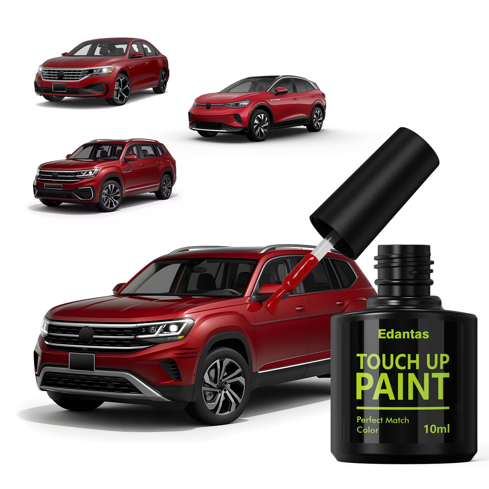 L0G3 Aurora Red Touch Up Paint for Volkswagen Cars, Professional Auto Touch-up Paint Scratch Repair Kit, Automotive Paints Exact Match Compatible with Atlas/ID4/Passat